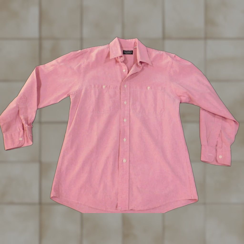 Vintage J. Peterman Shirt Mens Small Pink Classic Button-Up Casual Long Sleeve Cotton Woven Collared Button-Down Pocketed Slimming Vintage No N/A Size US S / EU 44-46 / 1 - 1 Thumbnail