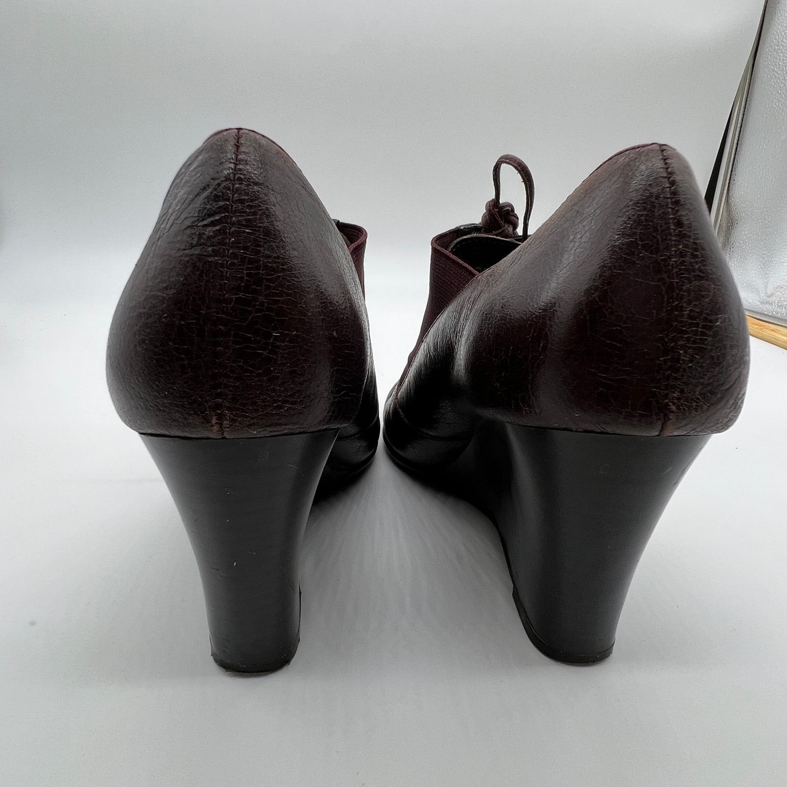 Other Aerosoles Ankle Heel Boots Size 8.5 Red Leather Upper Size US 8.5 / IT 38.5 - 8 Thumbnail