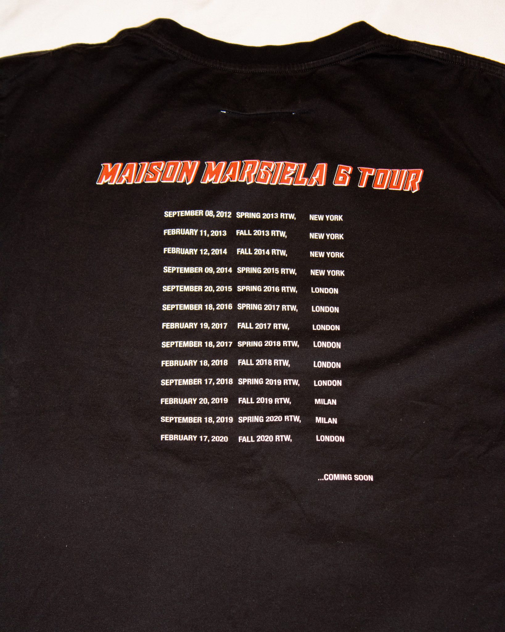 Maison Margiela Maison Margiela MM6 Tour T-Shirt Size US M / EU 48-50 / 2 - 6 Thumbnail