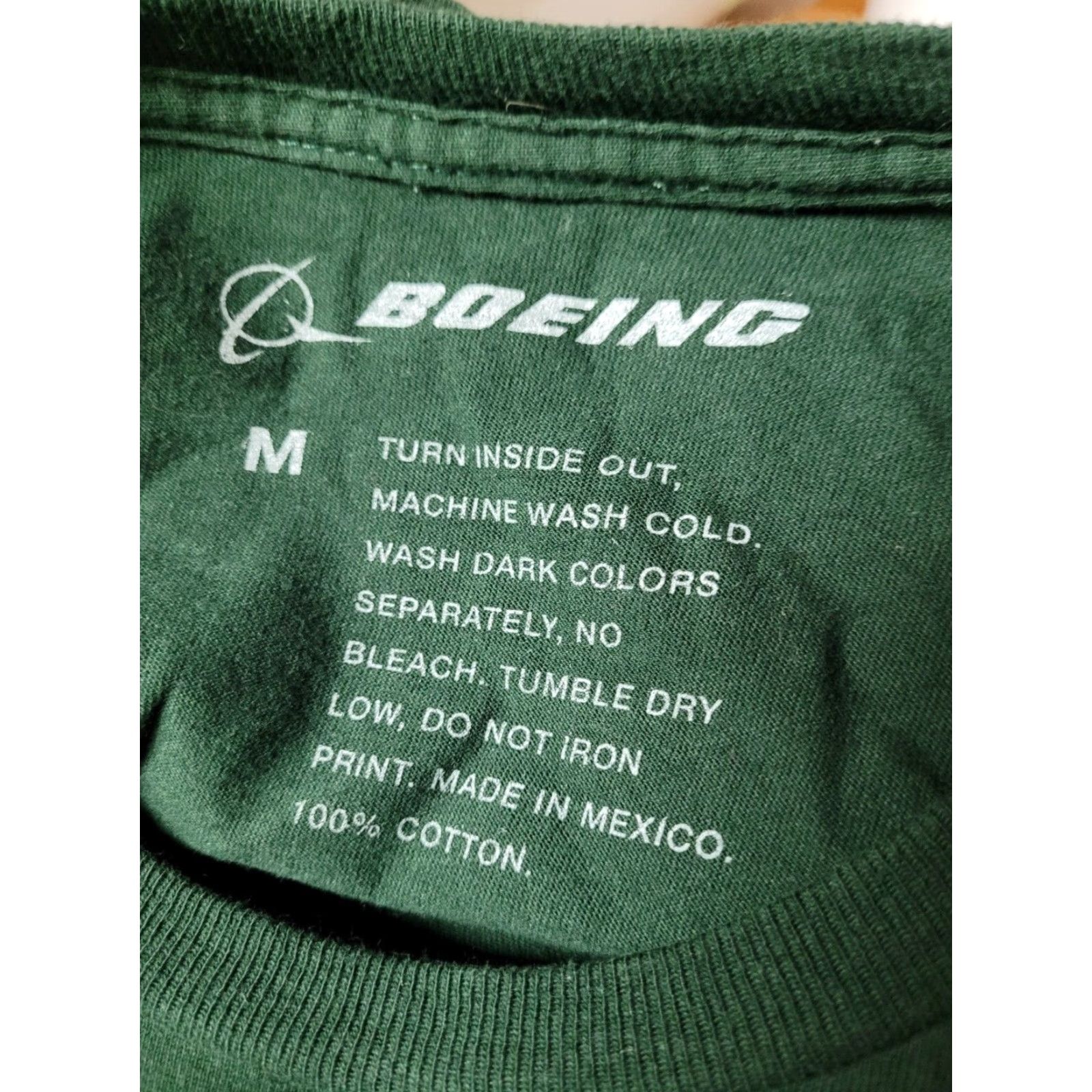 Vintage Boeing Shirt Medium Green Airplanes Logo T Shirt Mens Size US M / EU 48-50 / 2 - 3 Thumbnail