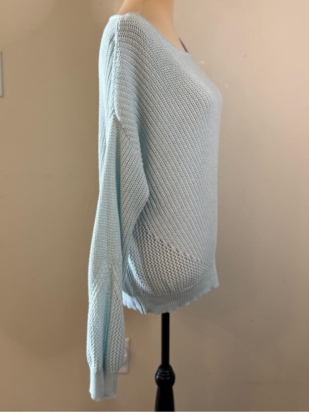 Other Hem & Thread sweater pastel sky blue knit pull over SZ LG Size L / US 10 / IT 46 - 2 Thumbnail