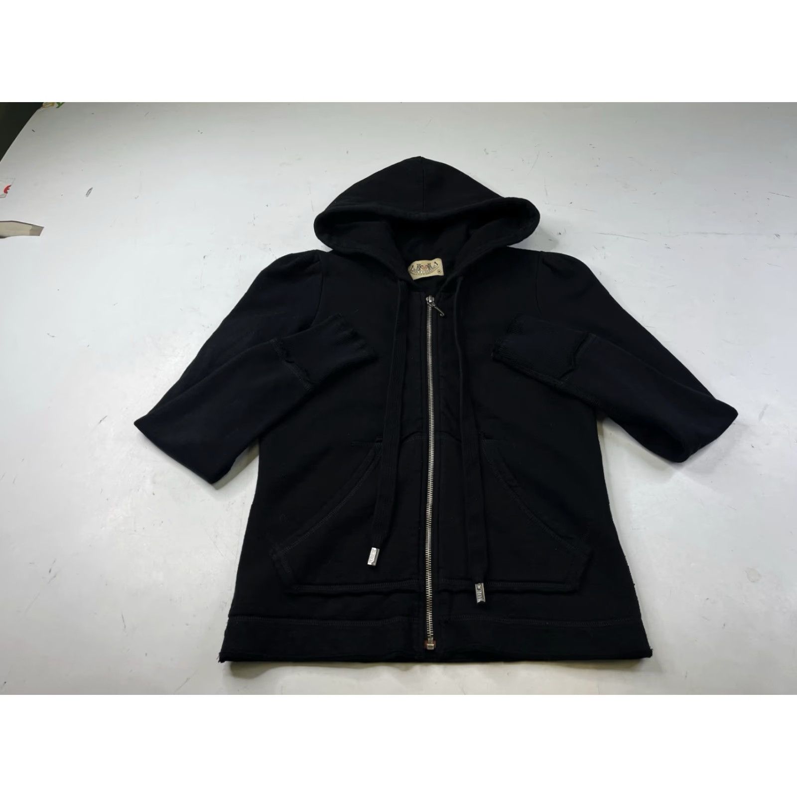 Juicy Couture VINTAGE Juicy Couture Y2K Black Track Suit Hoodie Sweatshirt Womens M Size M / US 6-8 / IT 42-44 - 3 Thumbnail
