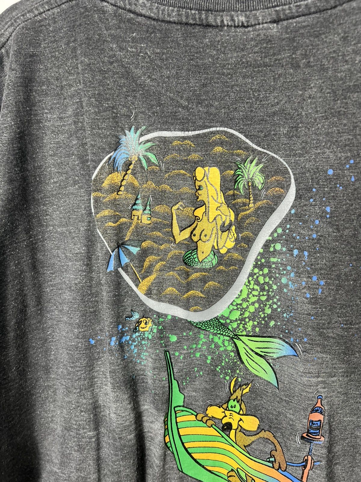 Vintage Vintage 90s streetwear surf Les Chacals Majorque T-shirt Size US L / EU 52-54 / 3 - 7 Thumbnail