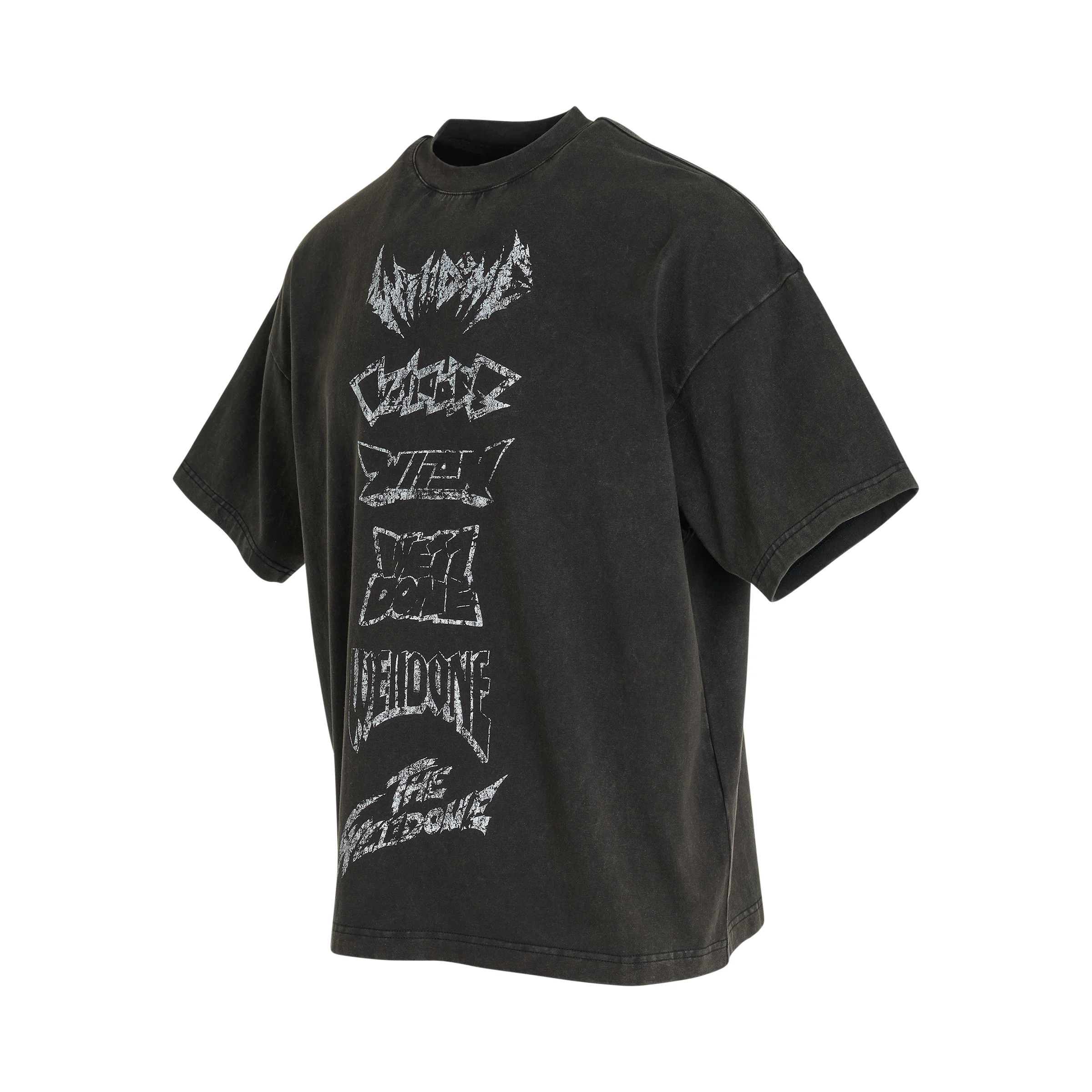 WE11DONE o1mris0824 T-Shirt in Black Size US M / EU 48-50 / 2 - 2 Thumbnail