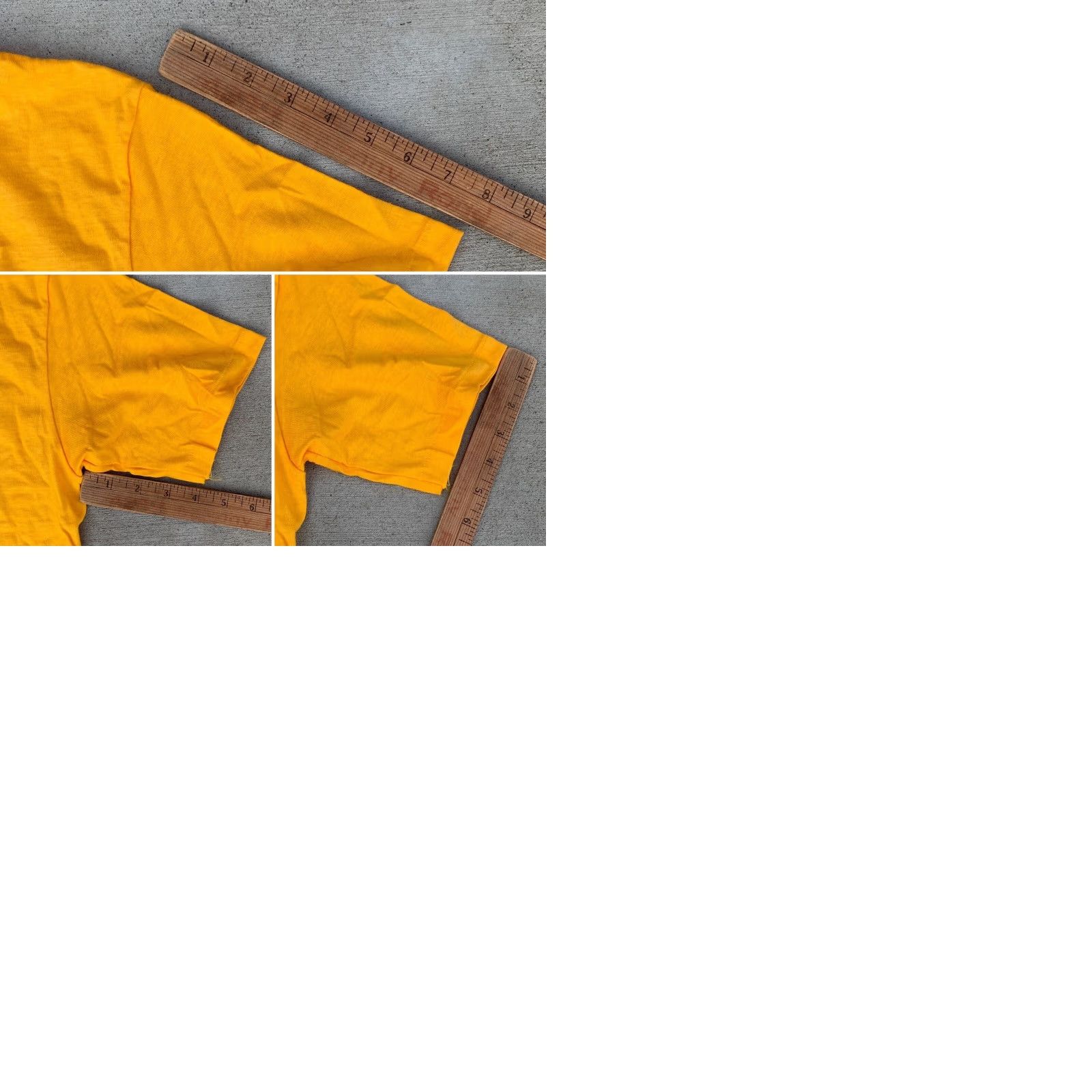 Hanes VINTAGE Hanes T-Shirt 70s 1970s Gary Patterson All Star Bowling Theme Short Sleeve Yellow Mens S Size US S / EU 44-46 / 1 - 12 Thumbnail