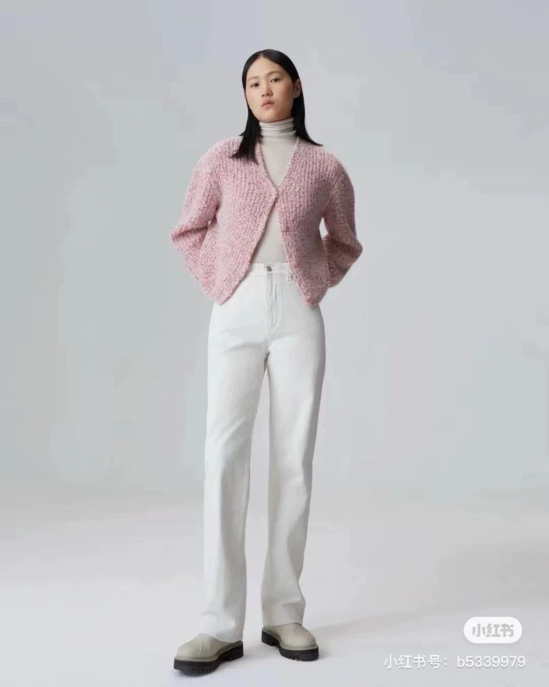 Loro Piana LORO PIANA Pink mixed color cashmere knit cardigan Size L / US 10 / IT 46 - 9 Thumbnail