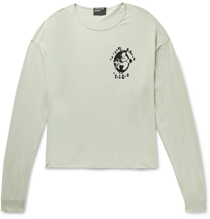 Enfants Riches Deprimes Silver Spoon Printed Cotton-Jersey T-shirt Size US L / EU 52-54 / 3 - 1 Thumbnail
