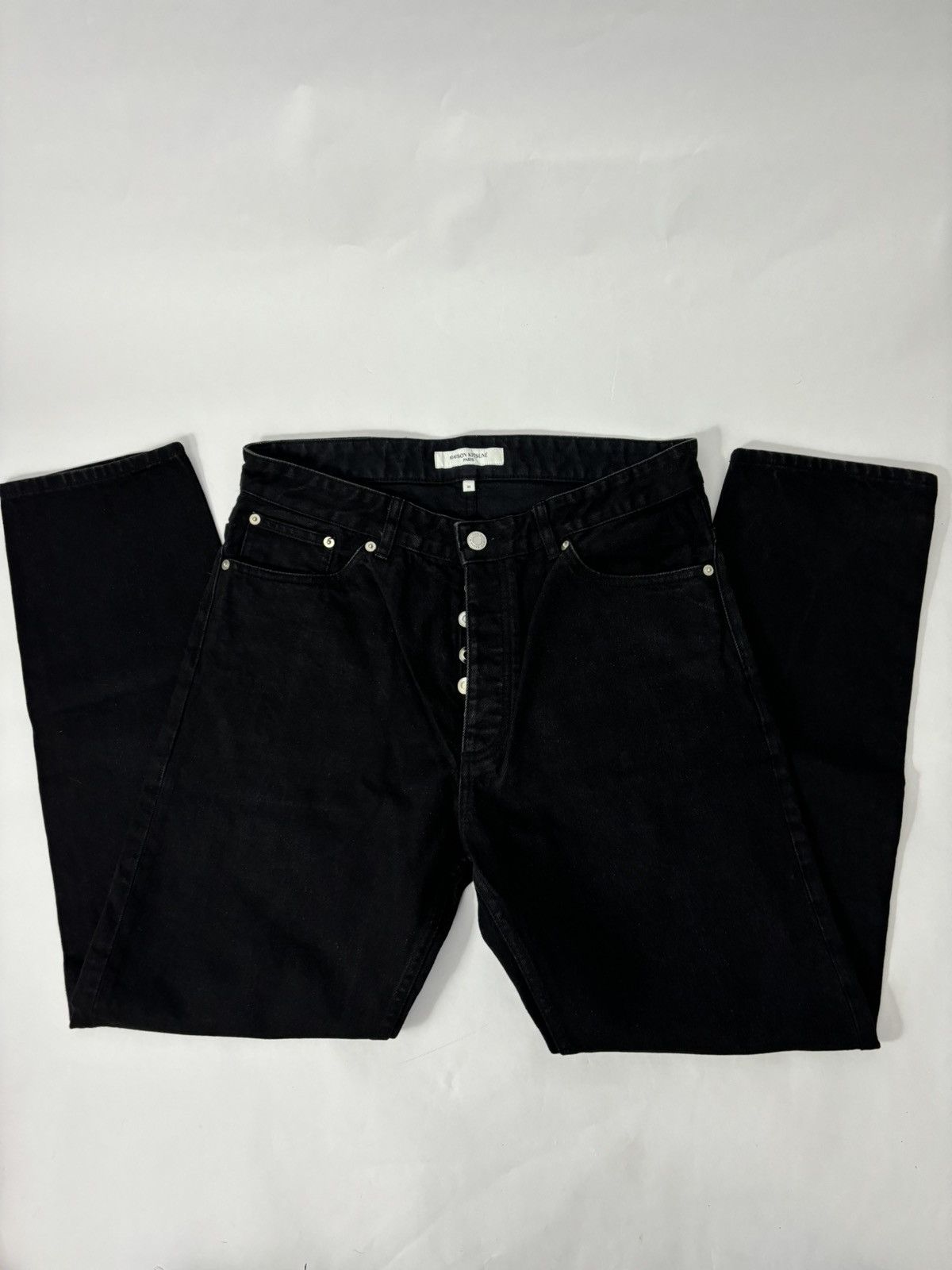 Maison Kitsune Maison Kitsune Black jeans Size US 31 - 3 Thumbnail
