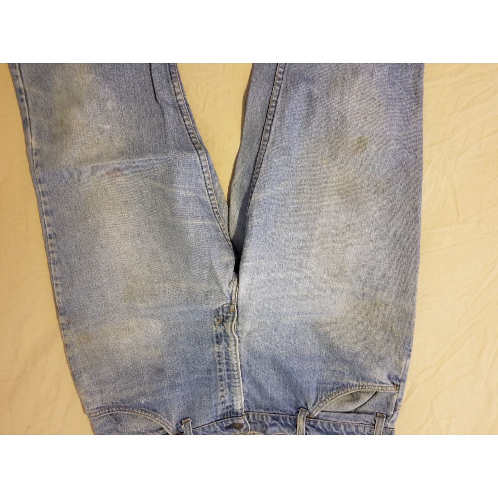 Levi's VINTAGE Levi's Jeans 38x28 Boot Denim Pants Orange Tab Mens 5-Pocket Design Size US 38 / EU 54 - 3 Thumbnail