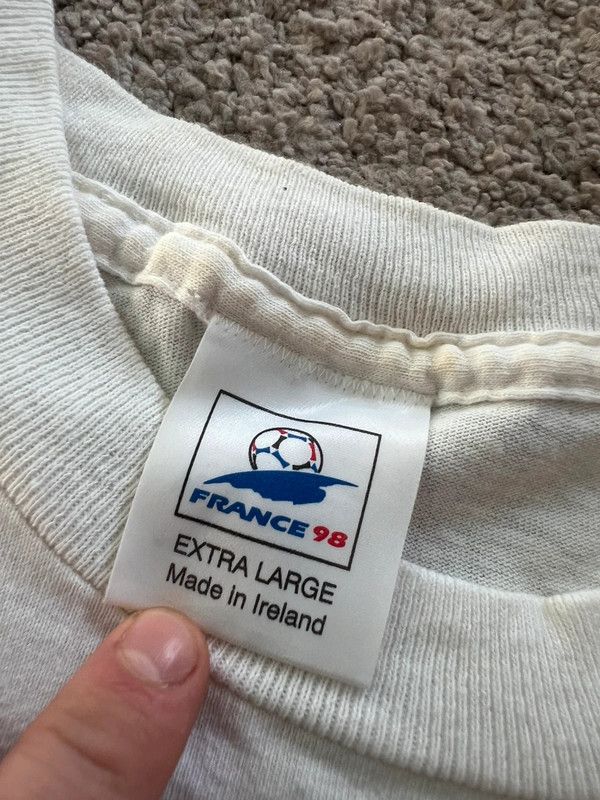 Vintage tshirt FIFA world cup France 1998 98 XL rare vintage grail Size US XL / EU 56 / 4 - 6 Thumbnail