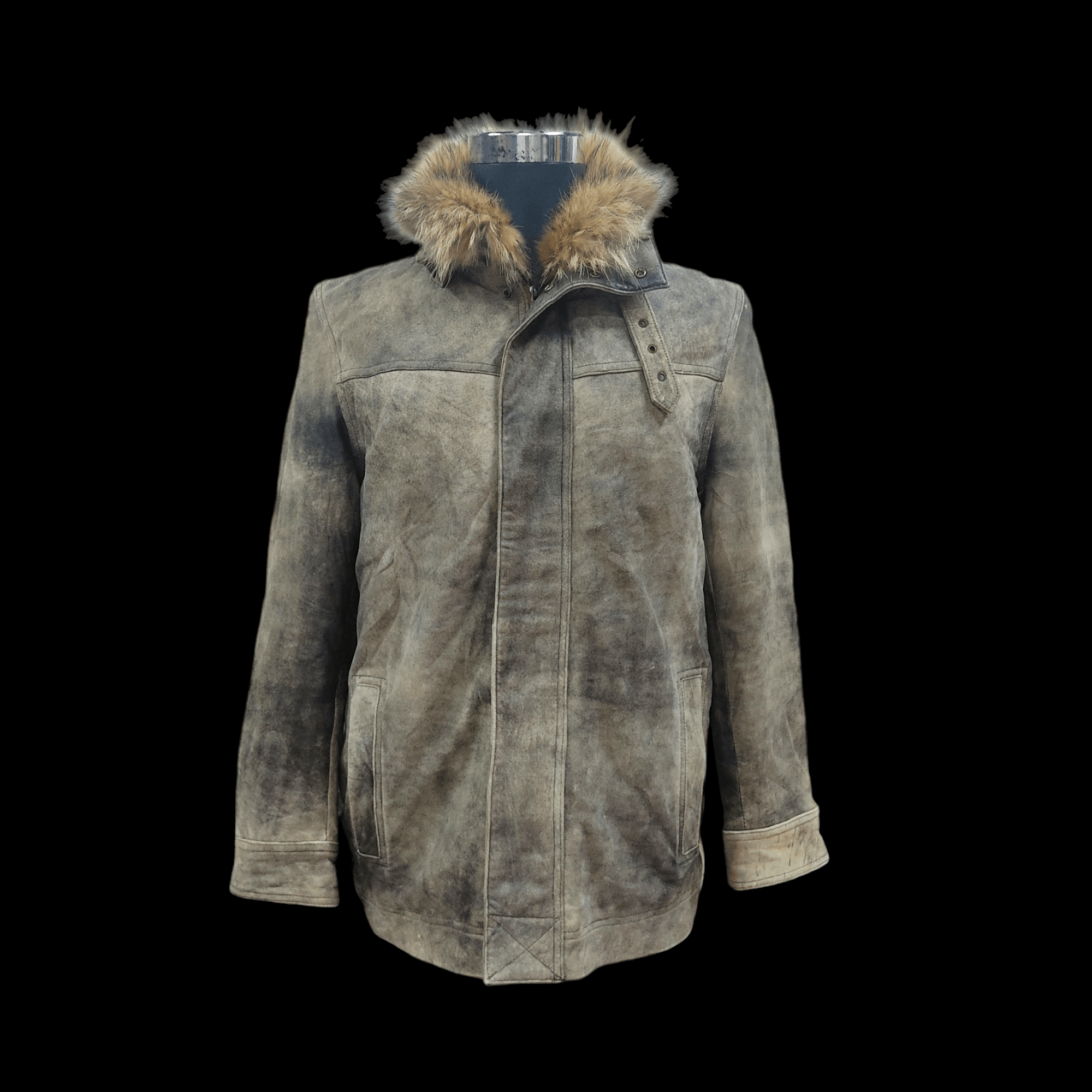 Genuine Leather WIND ARMOR Raccoon Fur Sheepskin Leather Jacket Size US M / EU 48-50 / 2 - 1 Thumbnail