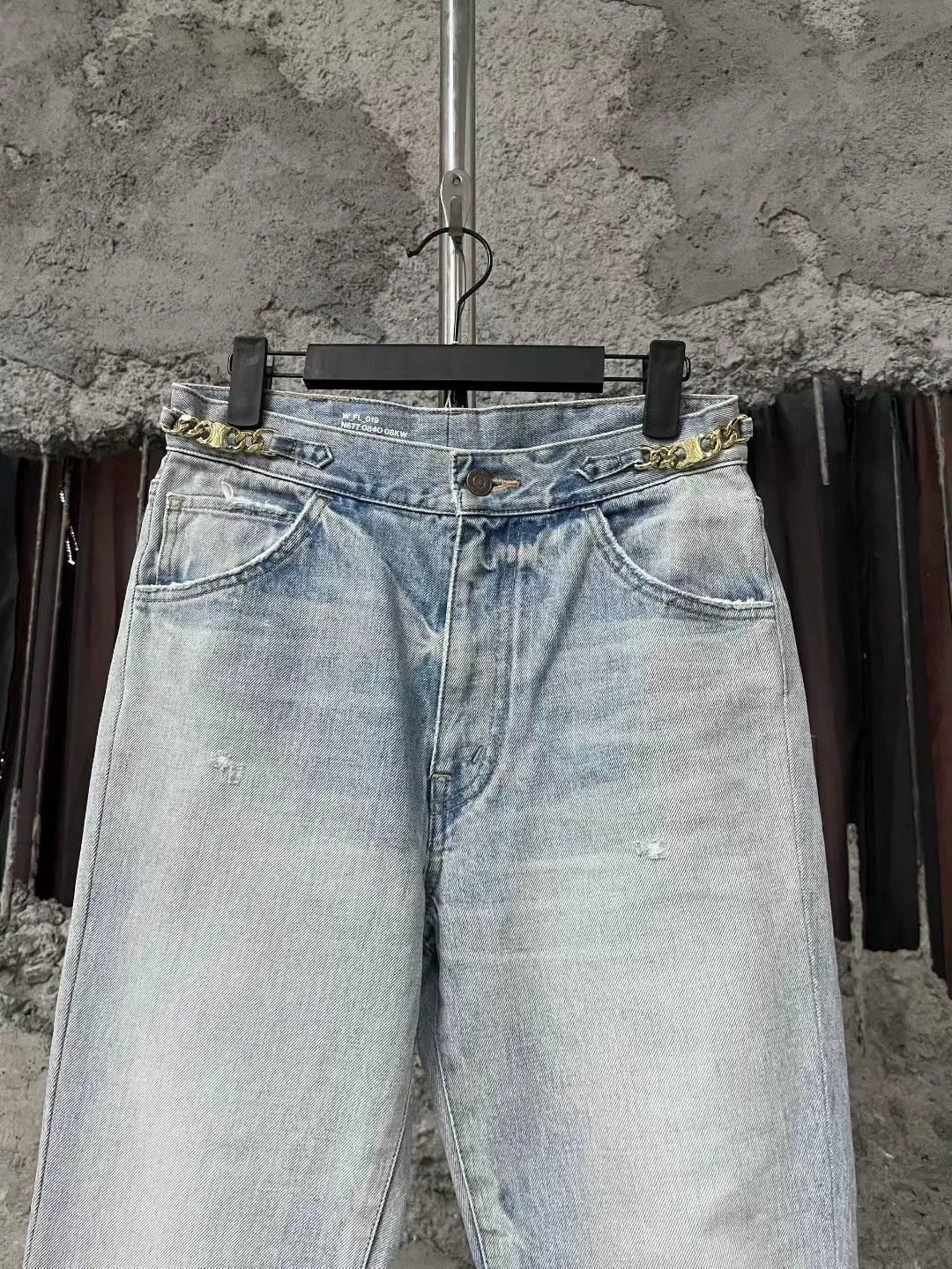 Celine Celine Gold Chain Triomphe Flared Jeans Size US 7 / EU 40 - 3 Thumbnail