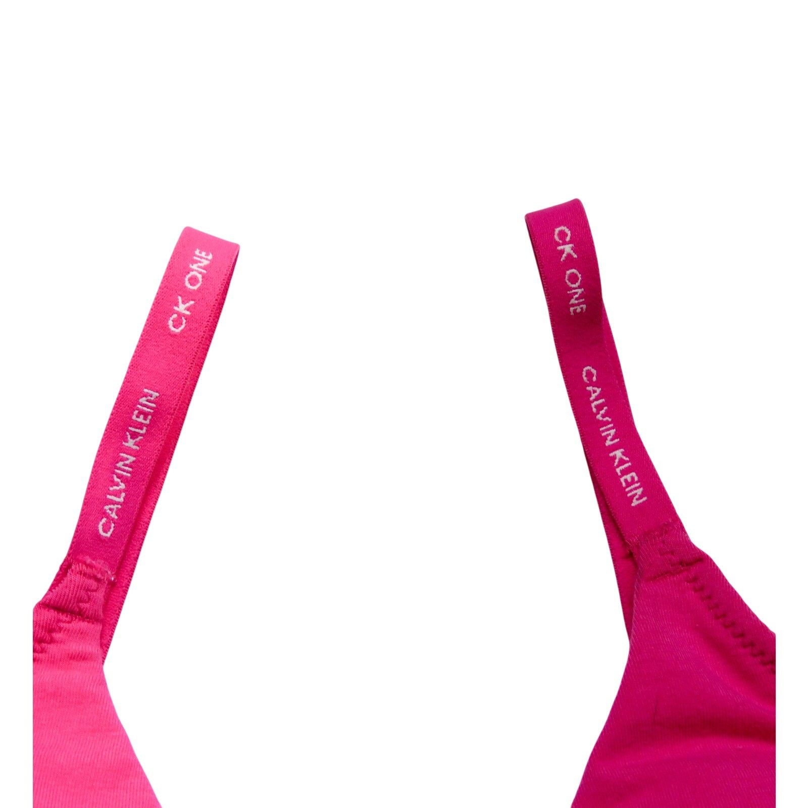 Calvin Klein Calvin Klein CK ONE Hot Pink Triangle Bra Size Small Size S / US 4 / IT 40 - 4 Thumbnail