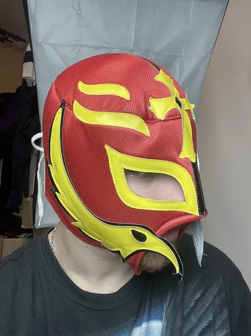 WWE Akasaka x Kudou Ray Misterio 619 mask WWE balaclava rare Size ONE SIZE - 3 Thumbnail