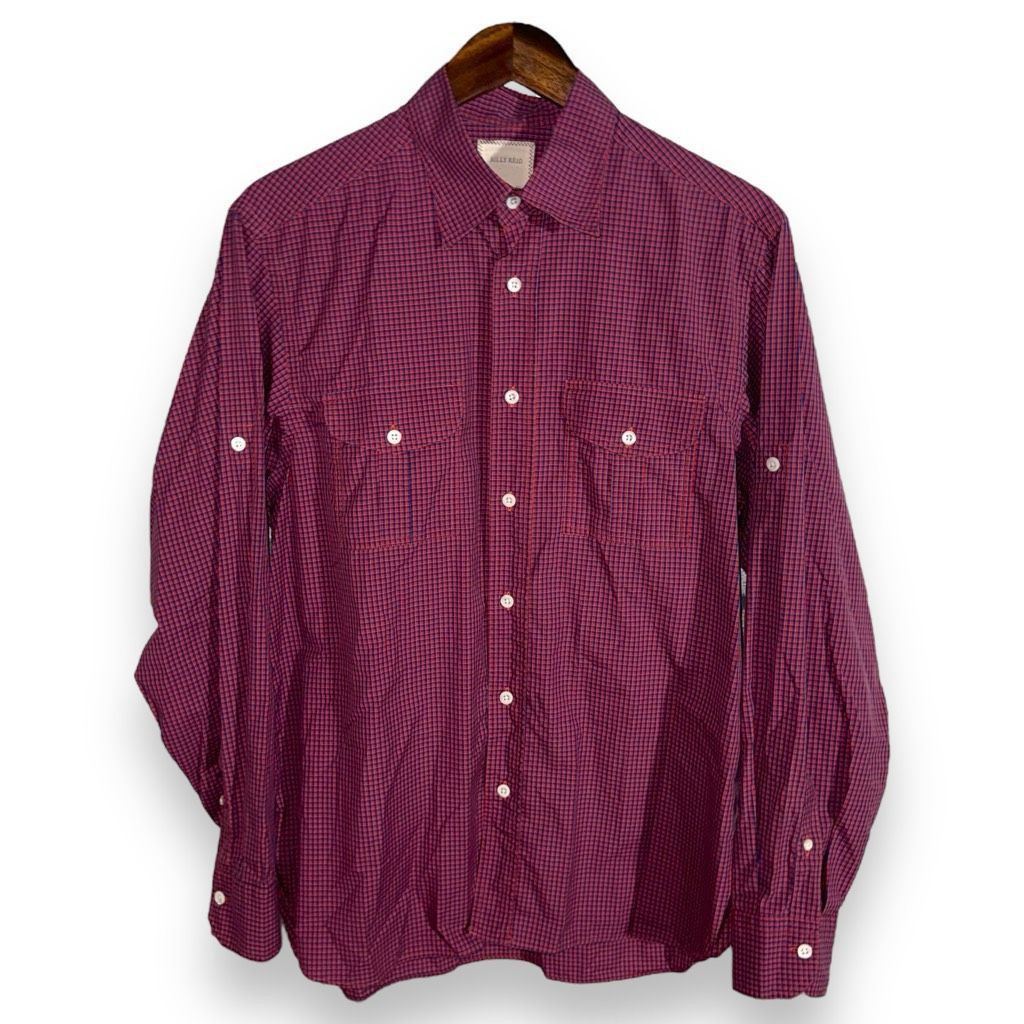 Billy Reid Billy Reid Red Check Made in Italy Button Up Shirt Size M Size US M / EU 48-50 / 2 - 1 Thumbnail