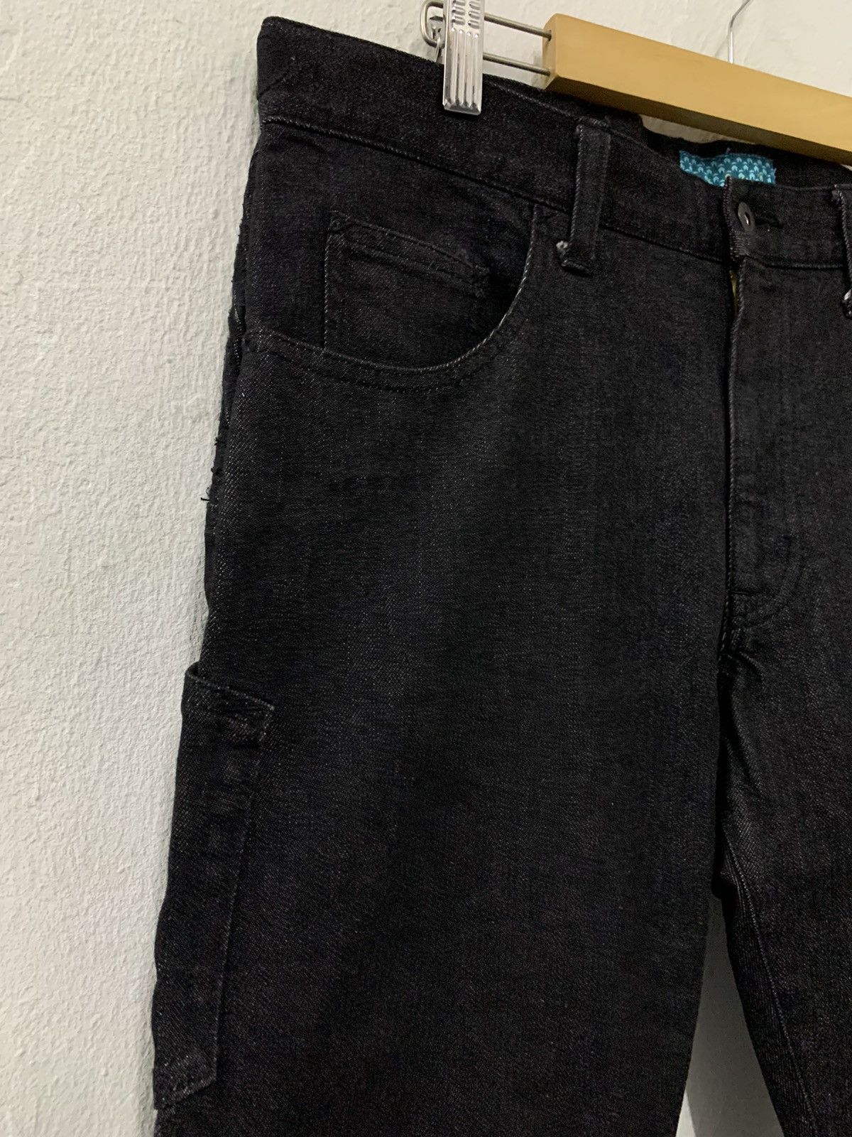 Japanese Brand Irie by Irielife denim Jorts 3 Quarter Black On Black Denim Size US 34 / EU 50 - 6 Thumbnail