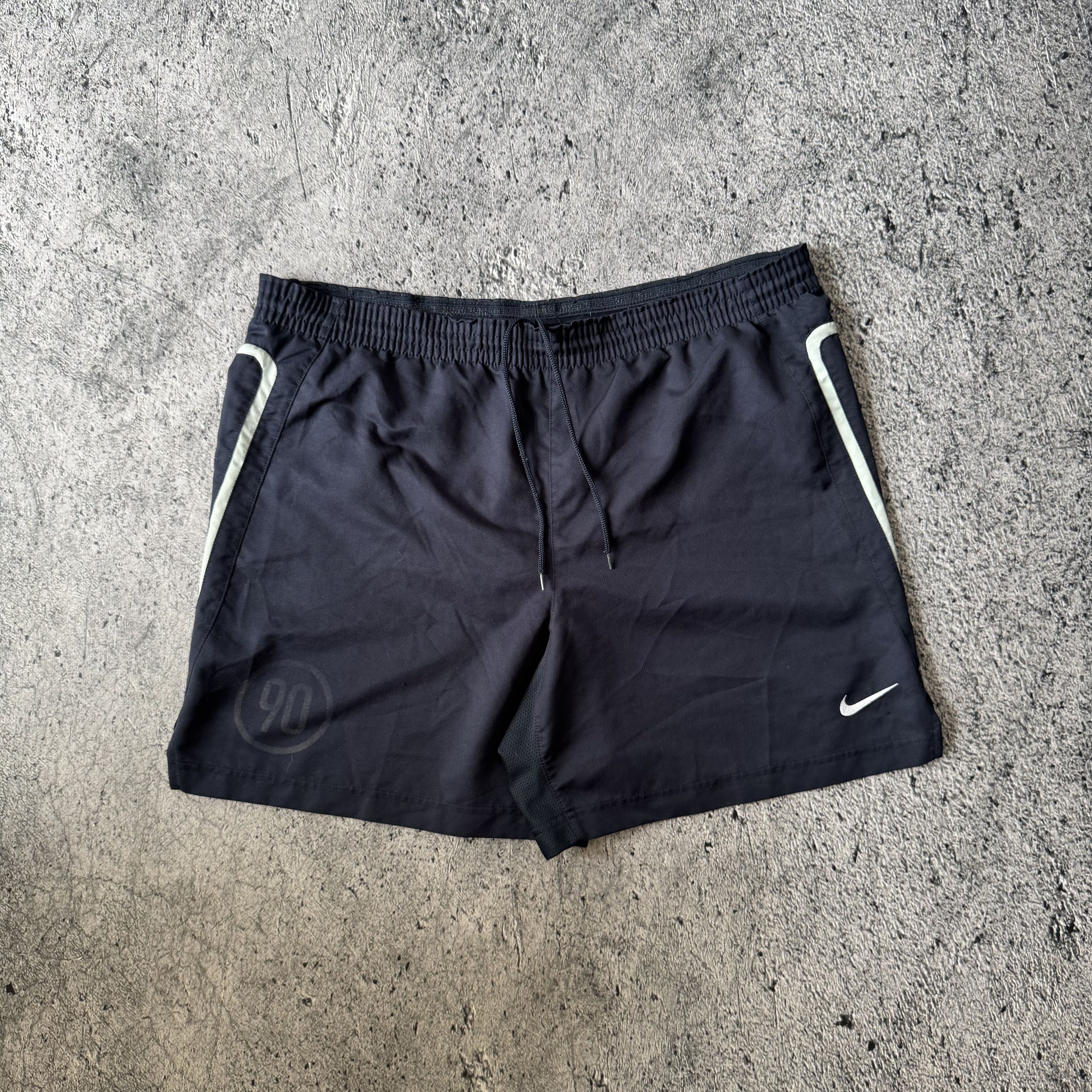 Nike Vintage T90 Nike VTG Shorts Nylon Swoosh Logo Drill Y2k Size US 34 / EU 50 - 2 Thumbnail