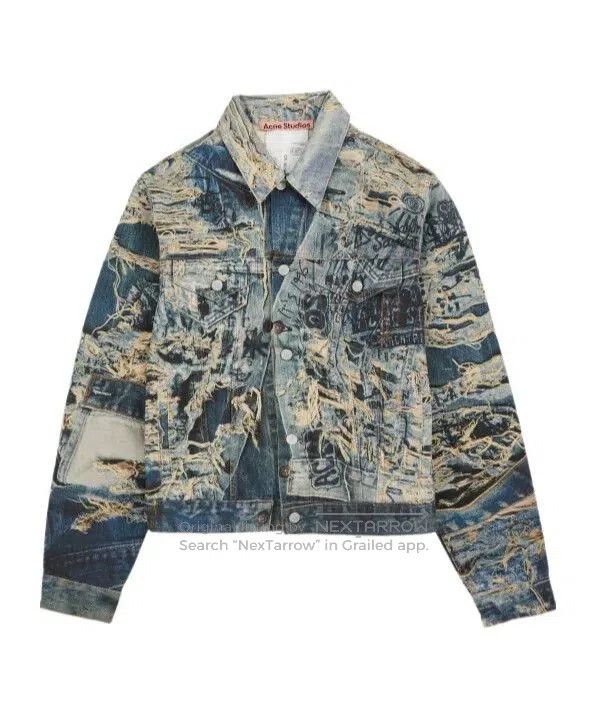 Acne Studios Acne Studios Men's Printed Denim Jacket. Size US XL / EU 56 / 4 - 3 Thumbnail