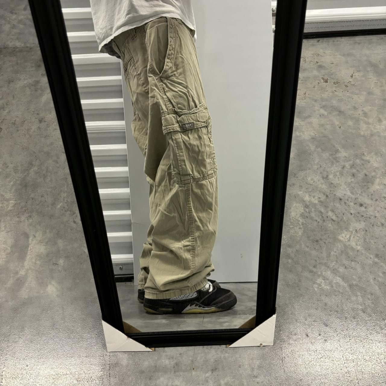 Japanese Brand × Vintage Crazy Vintage Y2K/2000s Baggy Khaki Skater Style Cargo Pants! Size US 36 / EU 52 - 2 Thumbnail