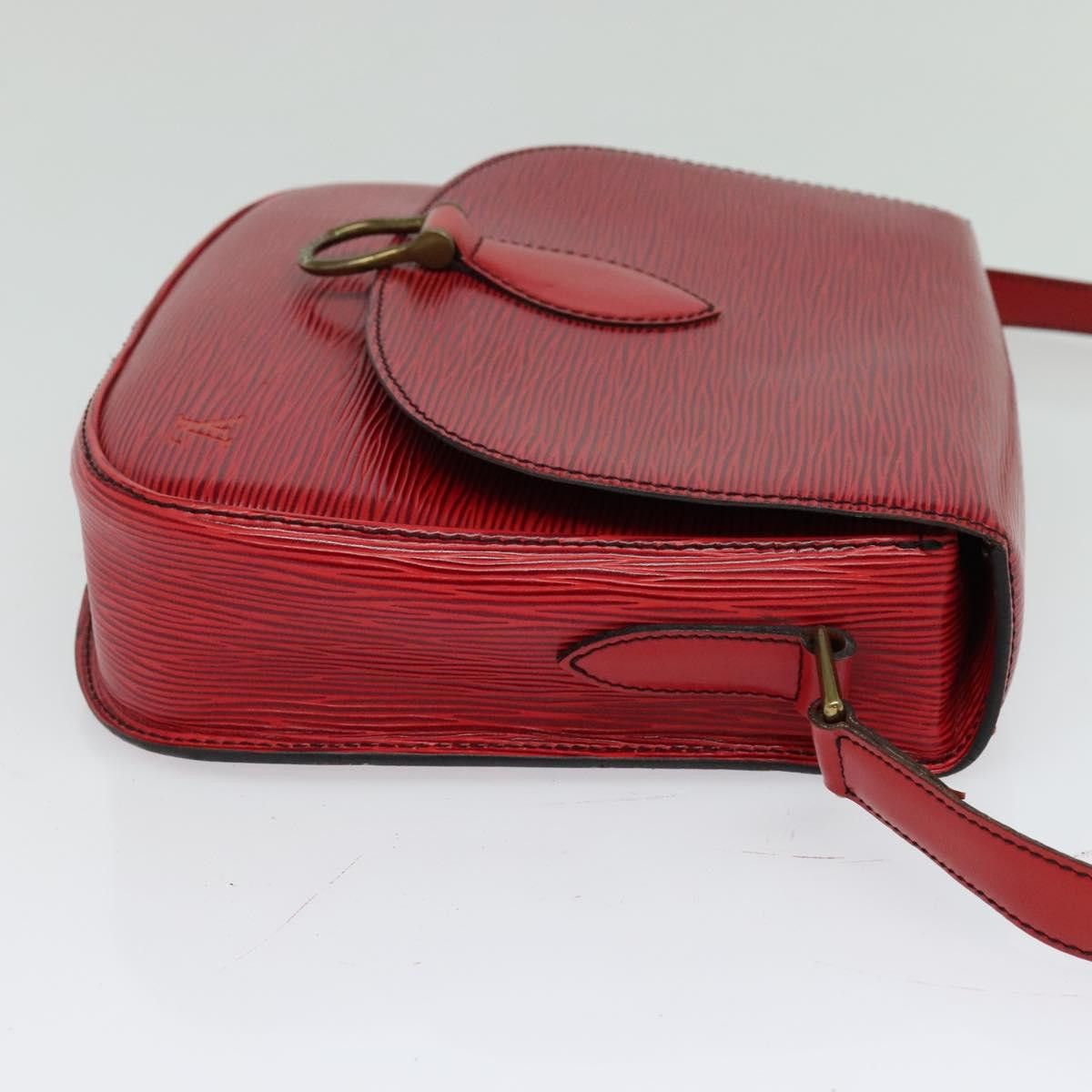 Louis Vuitton LOUIS VUITTON Epi Saint Cloud GM Shoulder Bag Red M52197 Size ONE SIZE - 4 Thumbnail