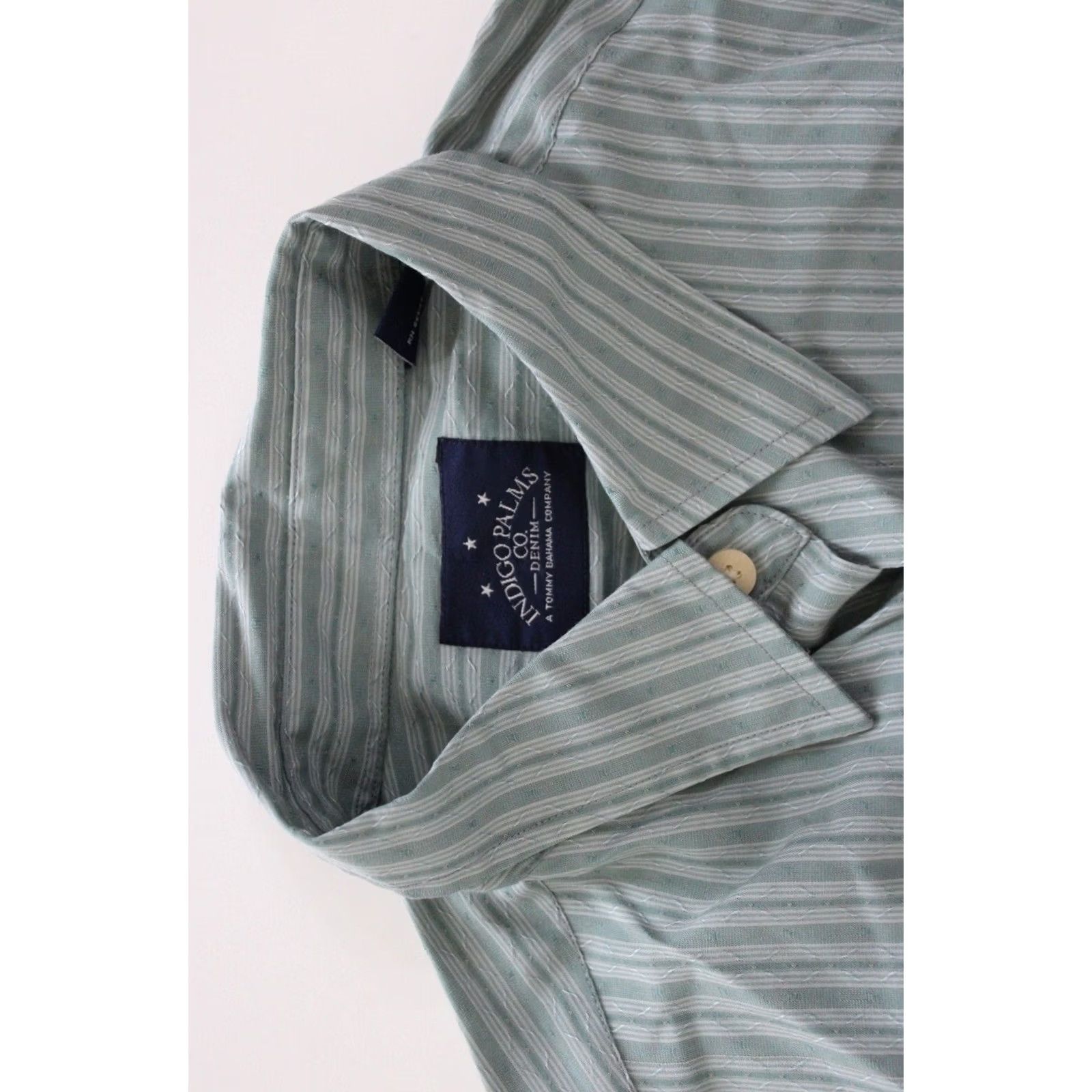 Tommy Bahama Tommy Bahama LONG SLEEVE SHIRT Large Greenish Stripe Mens Size US L / EU 52-54 / 3 - 3 Thumbnail