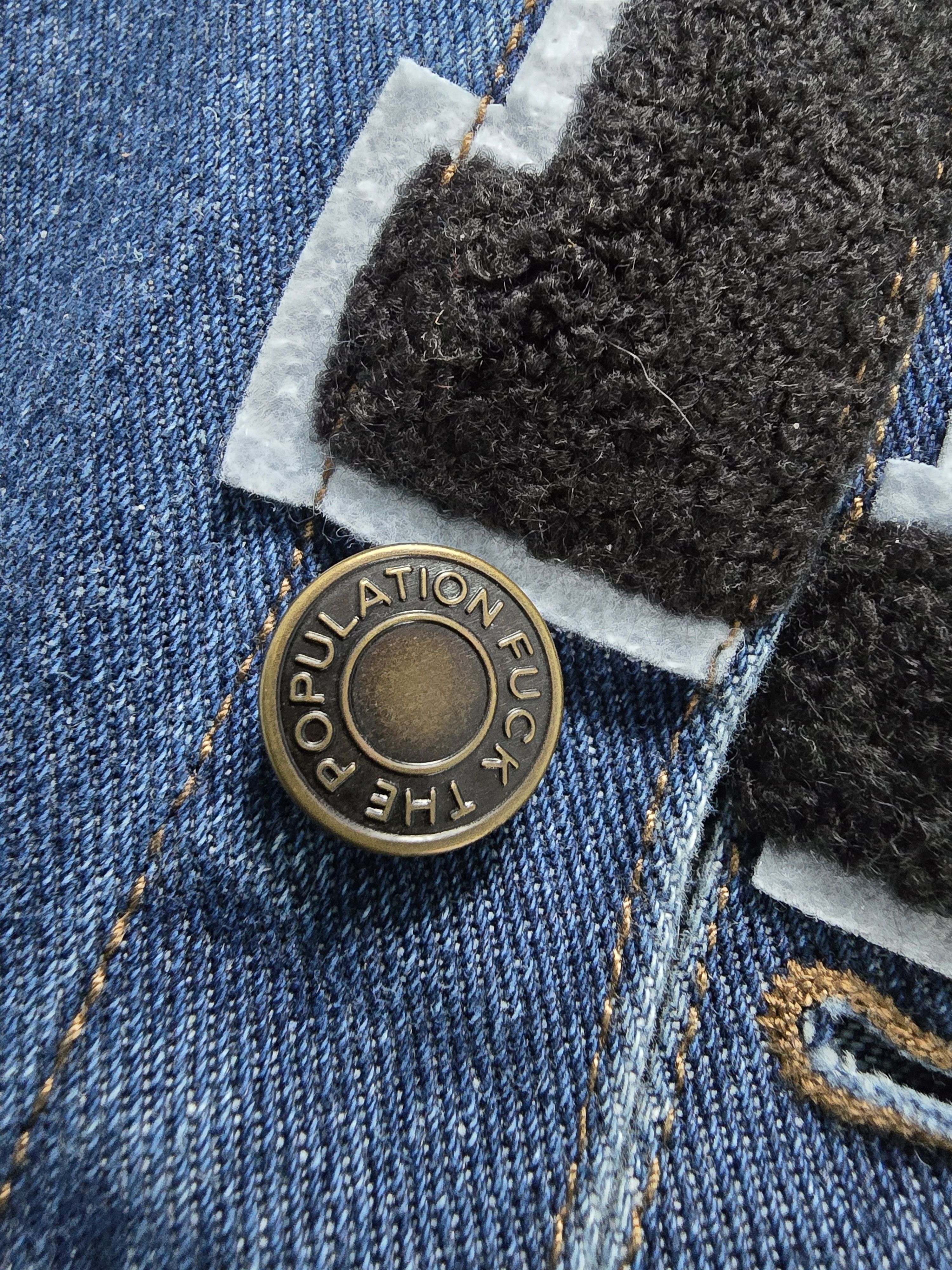 Fuck The Population FTP Bullet Hole Denim Jacket Size US S / EU 44-46 / 1 - 4 Thumbnail