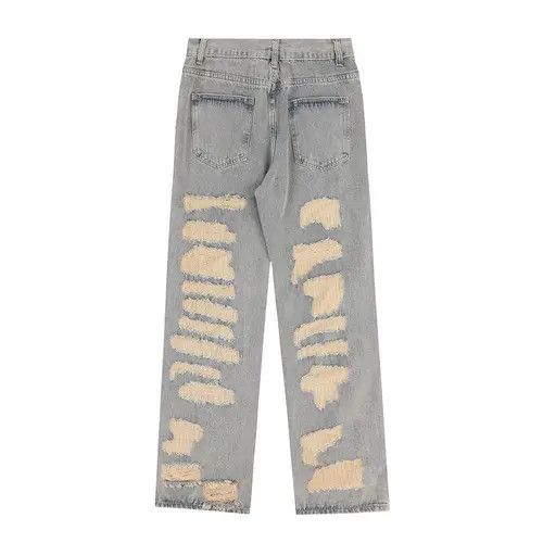 VIBE #30 Distressed Embroidery Baggy Denim Size US 28 / EU 44 - 2 Thumbnail