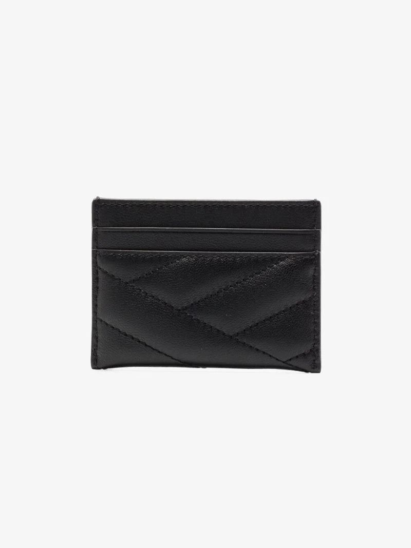 Tory Burch o1s22i1n1024 Size: OS / Kira Chevron Cardholder in Black Size ONE SIZE - 3 Thumbnail