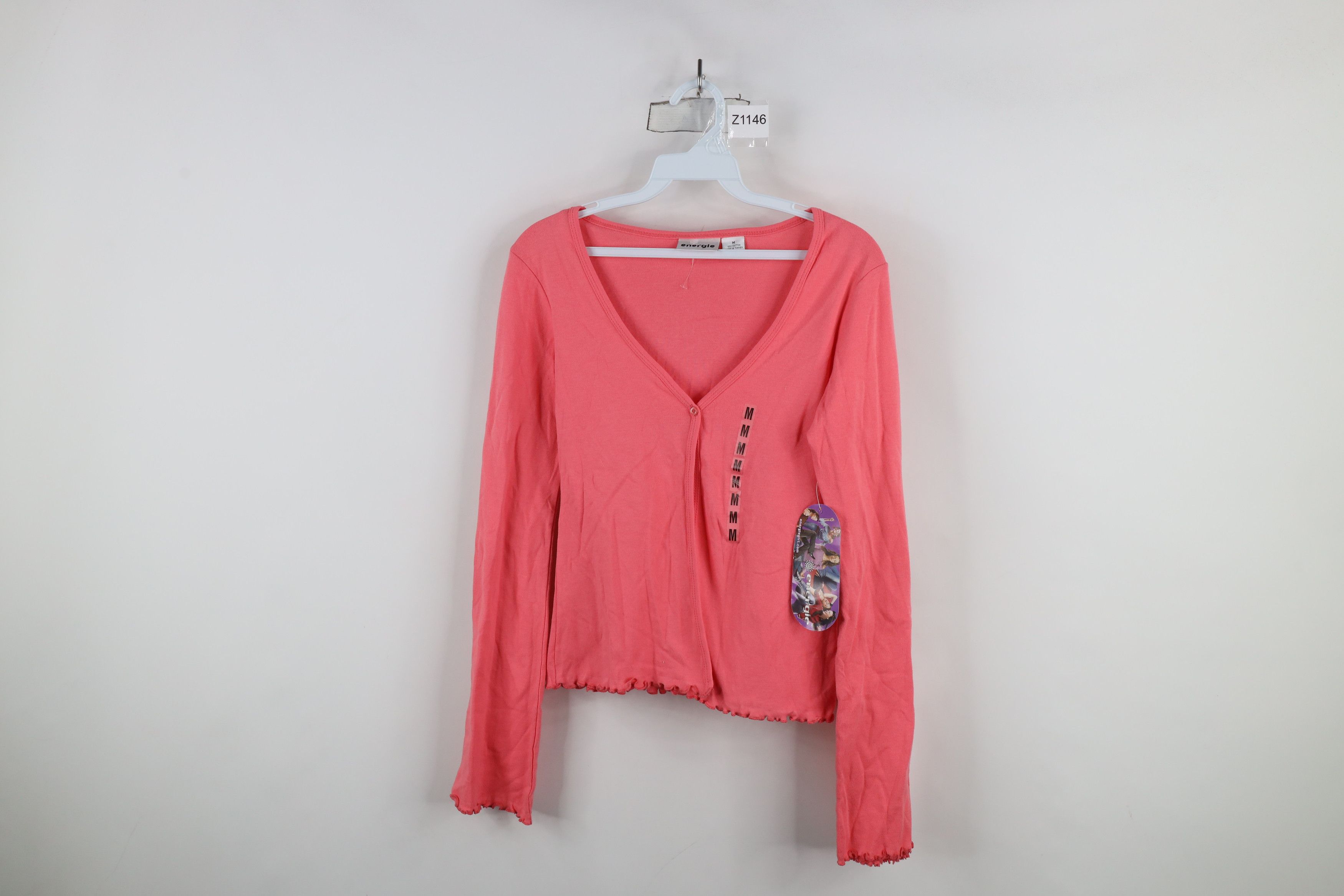Vintage Deadstock Vintage Y2K Babydoll One Button Thermal Sweater Size M / US 6-8 / IT 42-44 - 1 Thumbnail