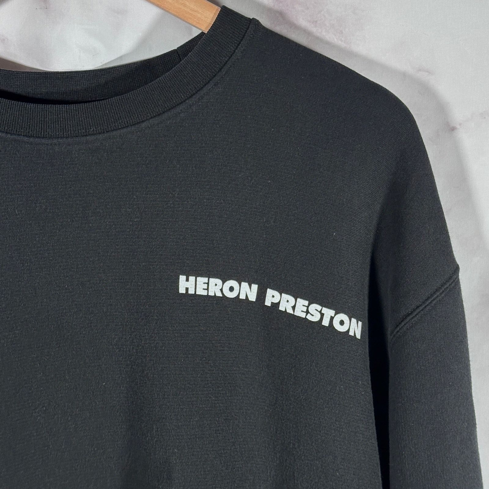 Heron Preston Black Text Crewneck Size US M / EU 48-50 / 2 - 2 Thumbnail