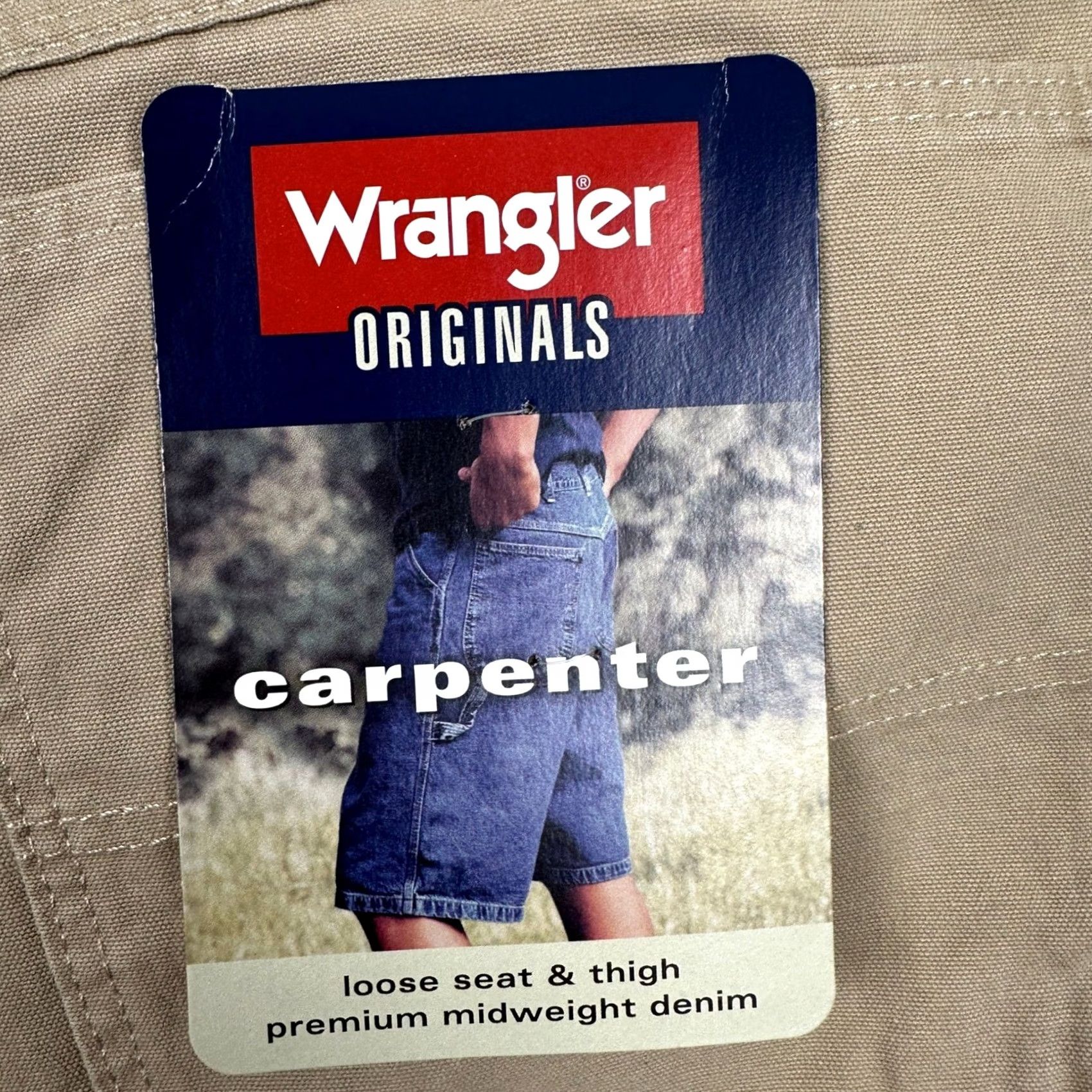 Wrangler Wrangler Mens Carpenter Shorts 46 Tan Utility Flat Front Pockets Size US 30 / EU 46 - 2 Thumbnail