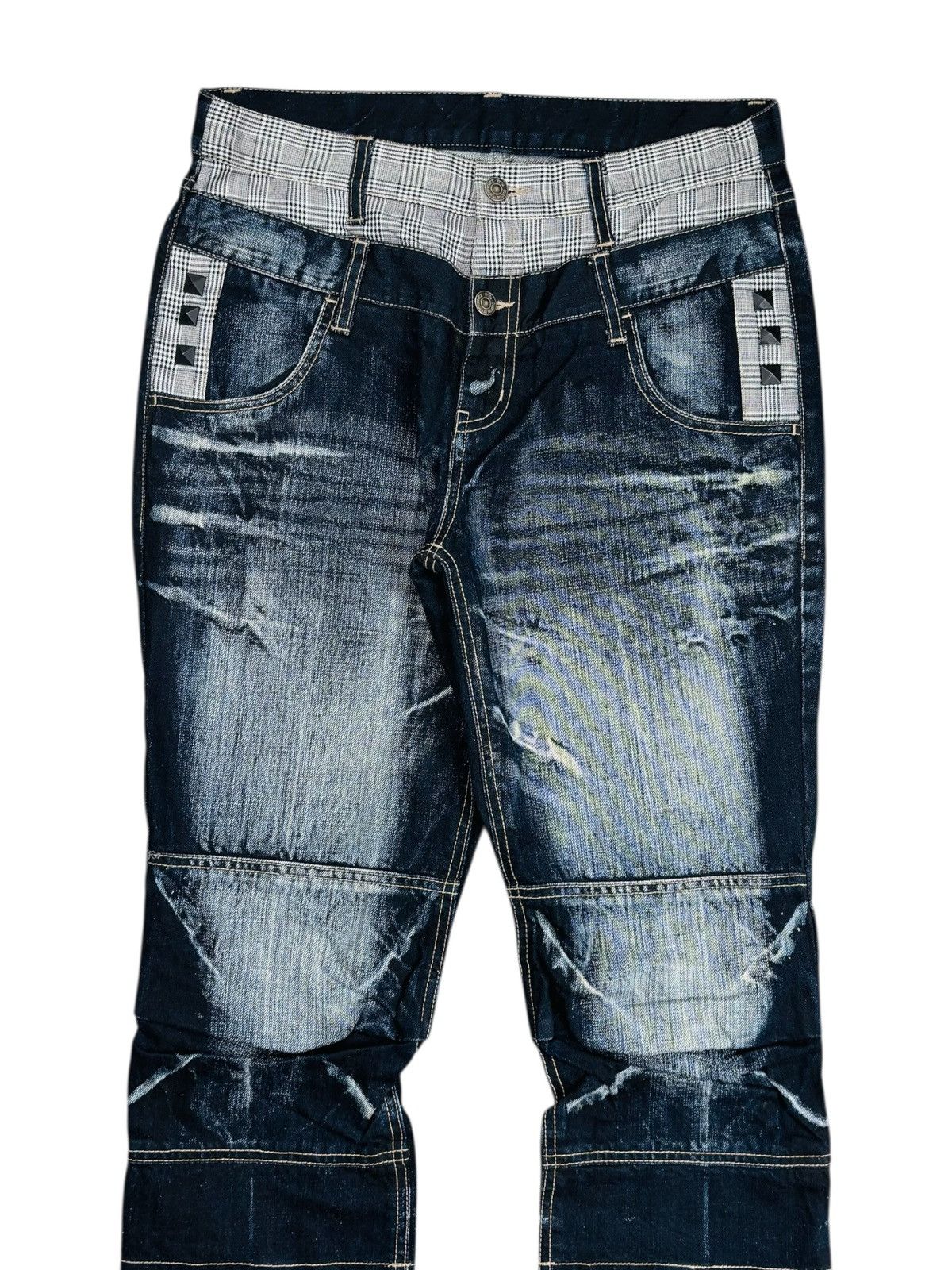 PPFM 2009 PPFM - Double Waisted Denim Pants Size US 29 - 3 Thumbnail