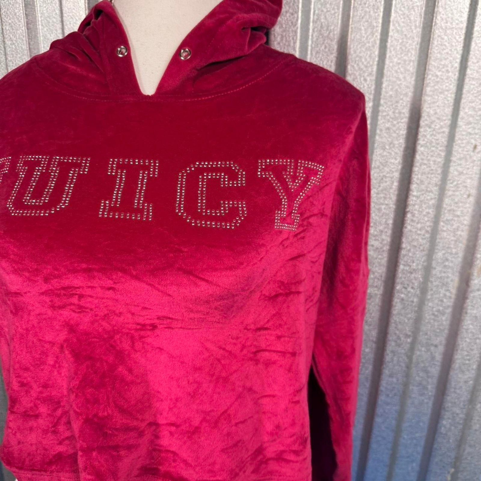 Juicy Couture Velour juicy cotour cropped hoodie Size S / US 4 / IT 40 - 4 Thumbnail