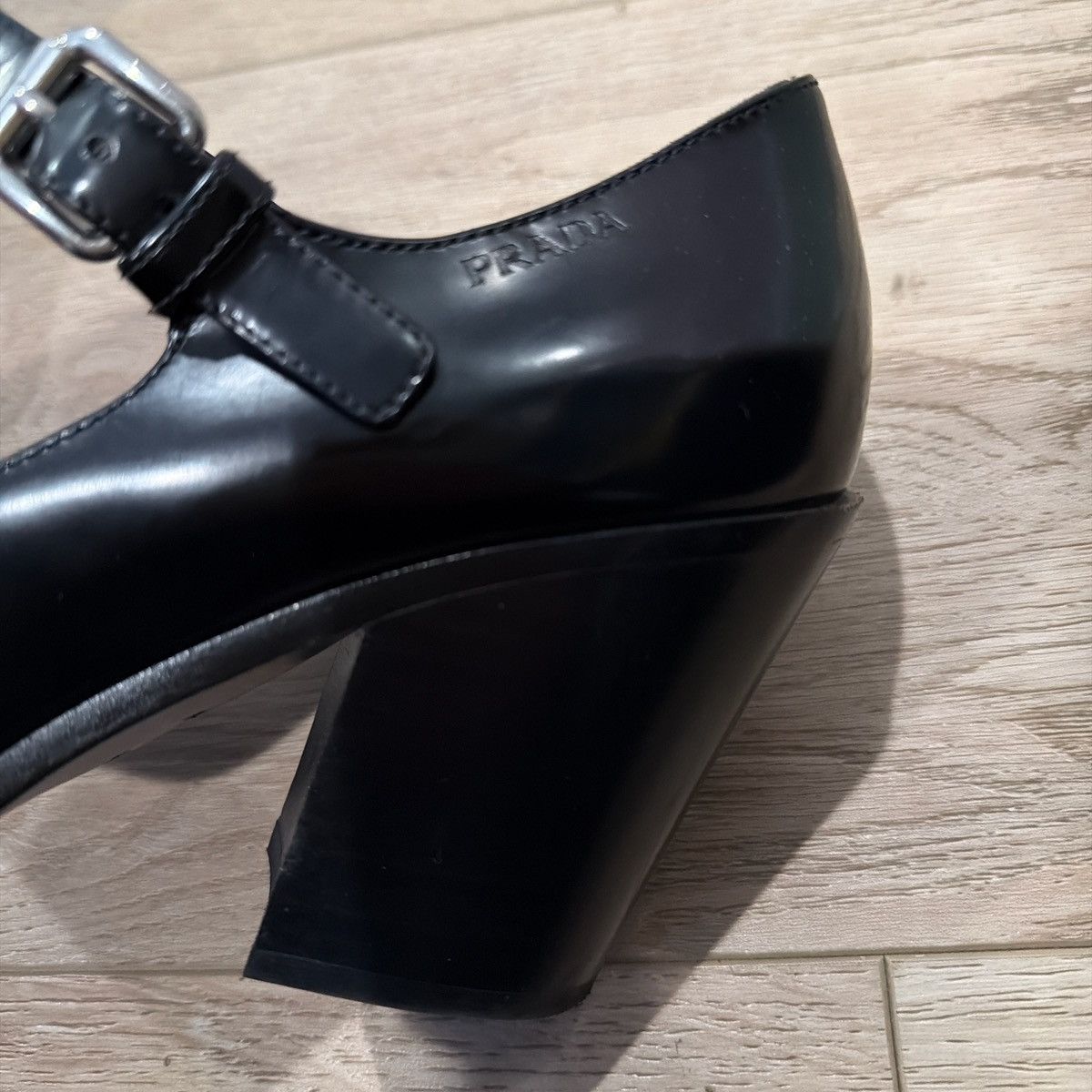 Prada Prada Heeled Maryjanes Size US 7.5 / IT 37.5 - 3 Thumbnail
