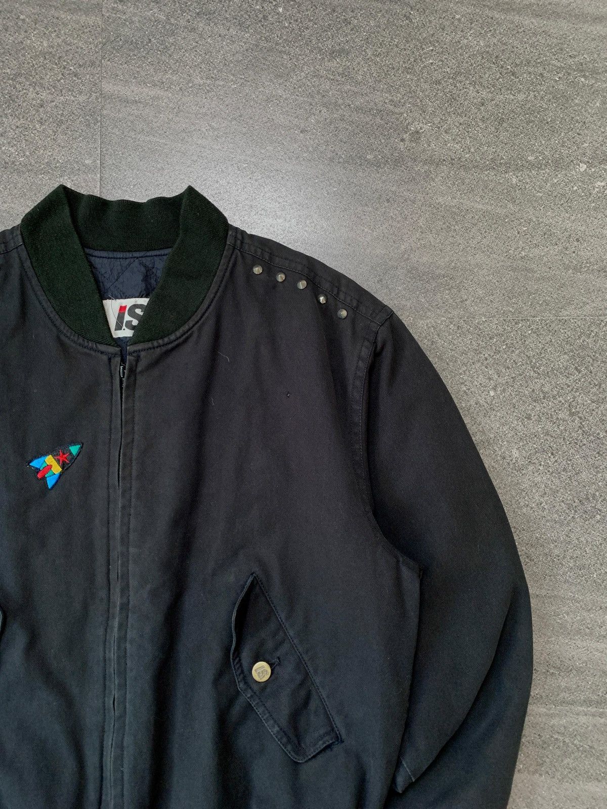 Issey Miyake FREE TAX ! 80s IS Logo Bomber Jacket Size US M / EU 48-50 / 2 - 4 Thumbnail