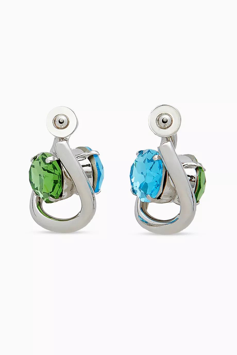 Marni o1f1d3z0725 Size: OS / Rhinestone Twisted Hoop Earrings Size ONE SIZE - 3 Thumbnail