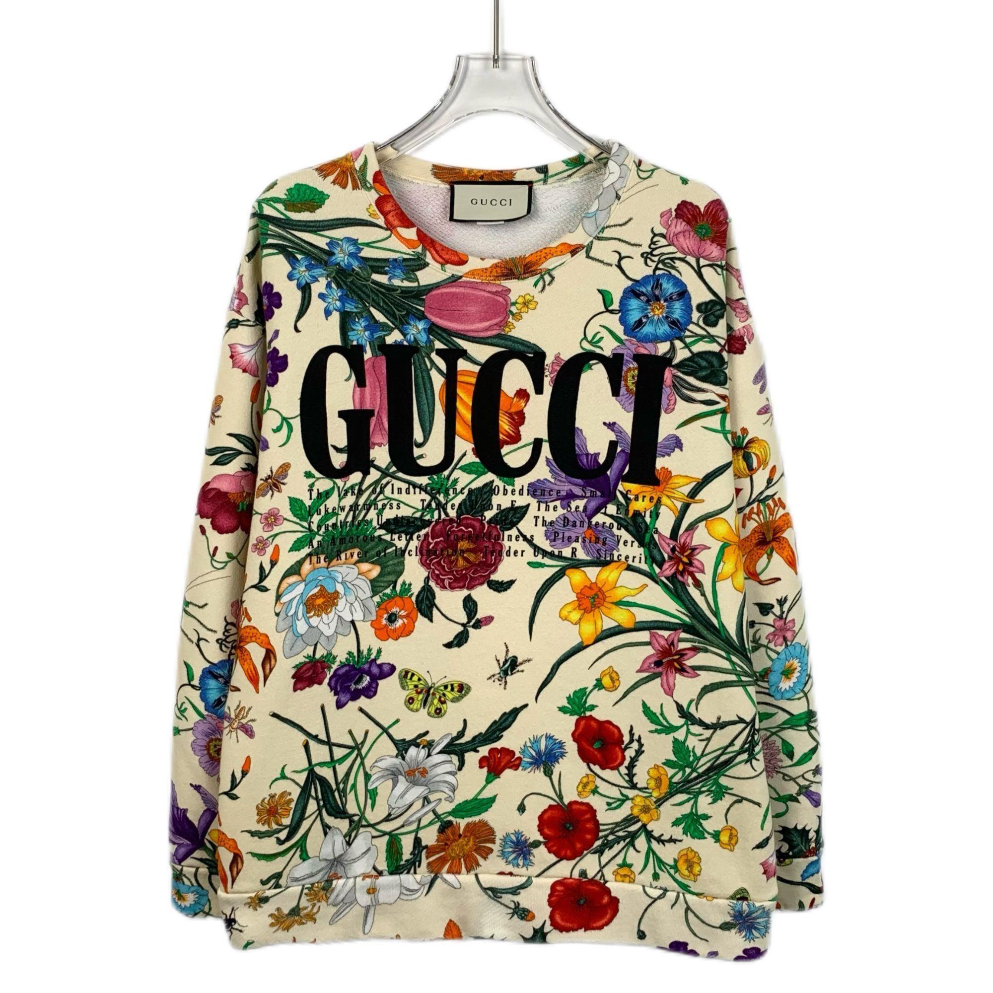 Gucci Gucci Floral Print Crewneck Sweatshirt For Women - Size M - Size M / US 6-8 / IT 42-44 - 1 Thumbnail