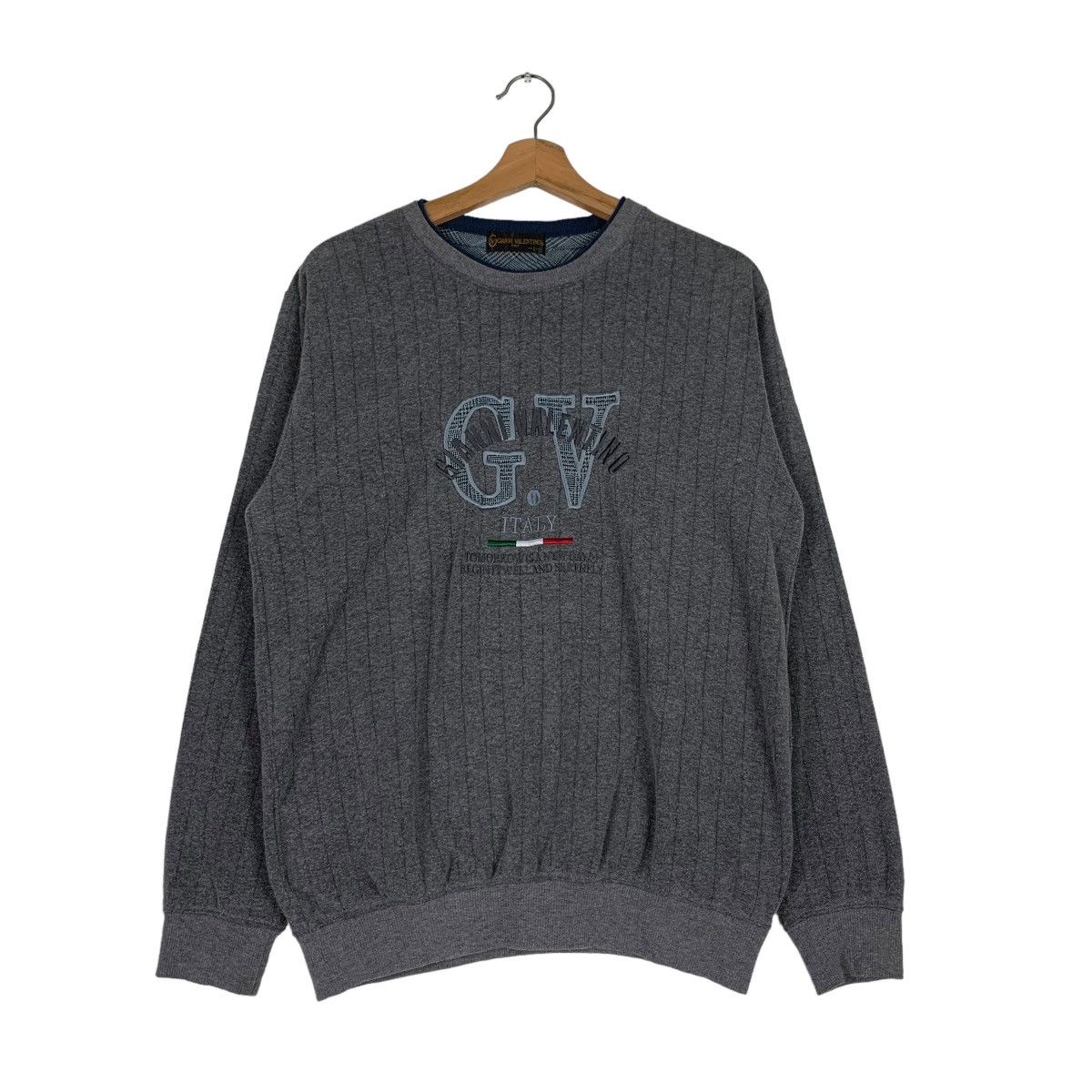 Gianni Valentino GIANNI VALENTINO Embroidery Big Logo Sweatshirt #0554-C26 Size US L / EU 52-54 / 3 - 1 Thumbnail