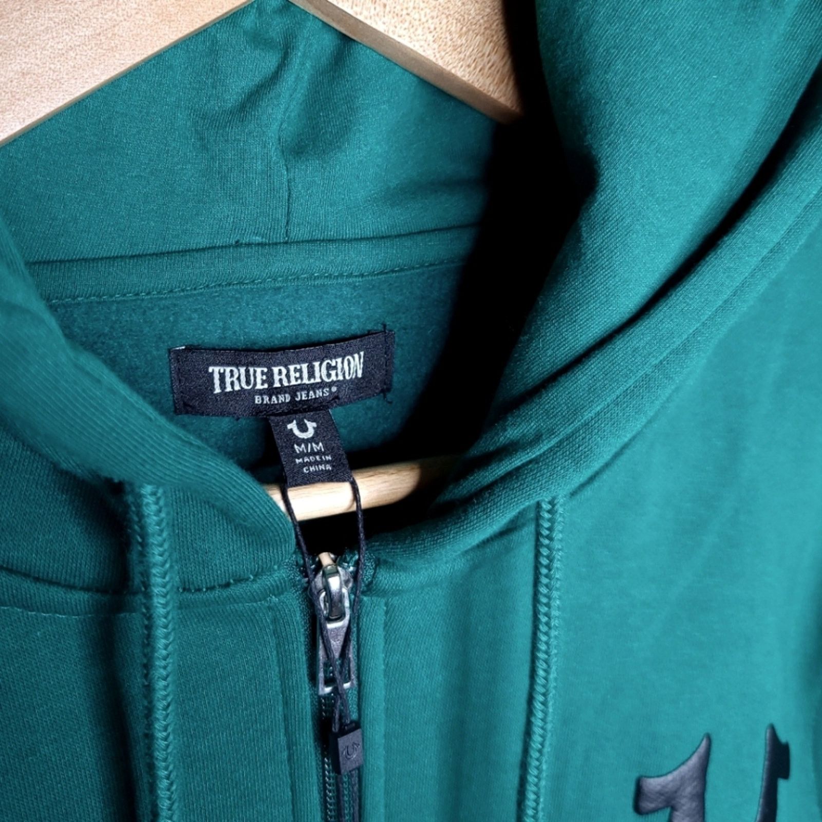 True Religion NWT True Religion Buddha Fleece Jacket Green Full Zip Hoodie Size US M / EU 48-50 / 2 - 4 Thumbnail