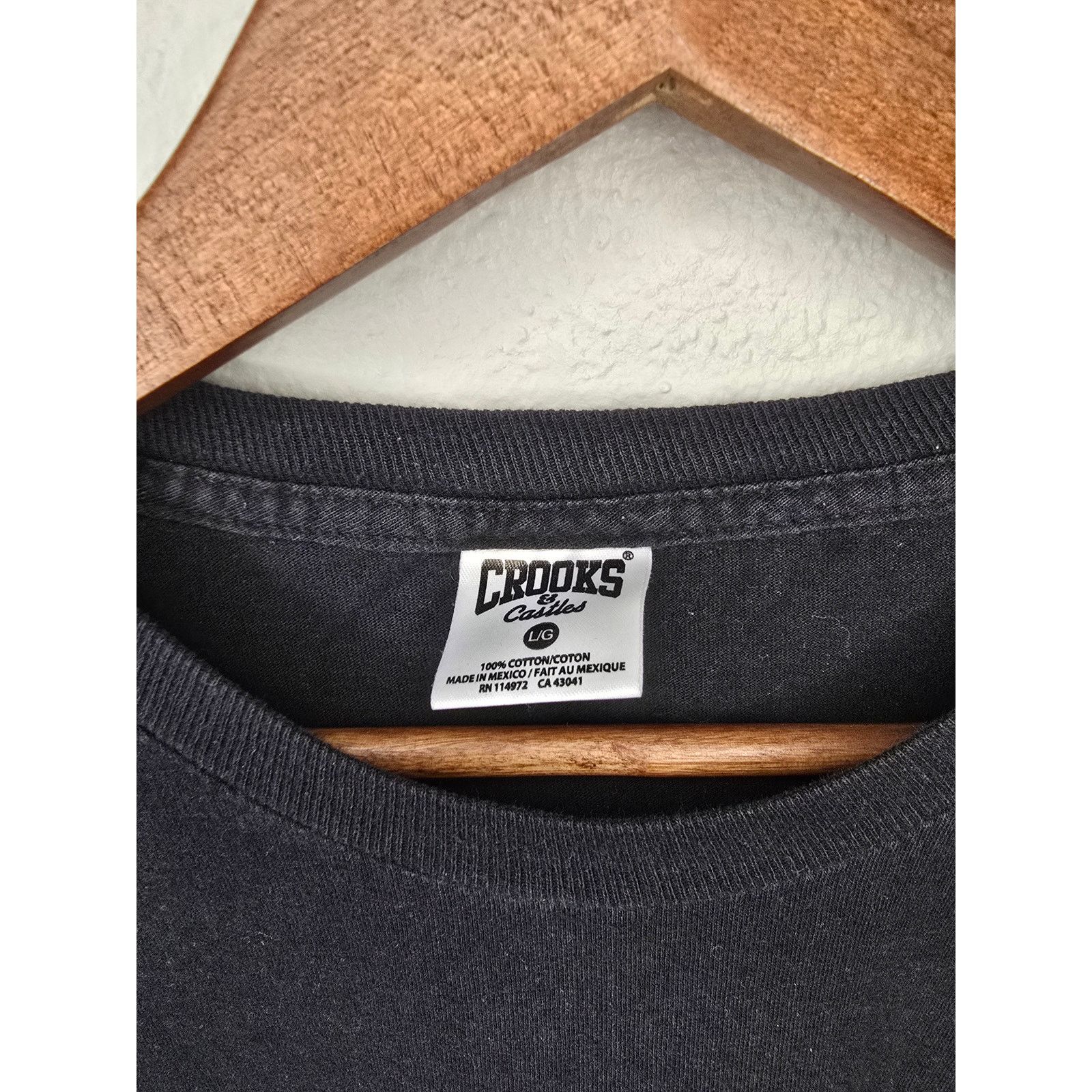 Other Crooks & Castle Shirt Mens L Urban Streetwear Black Y2K Tee Size US L / EU 52-54 / 3 - 10 Thumbnail