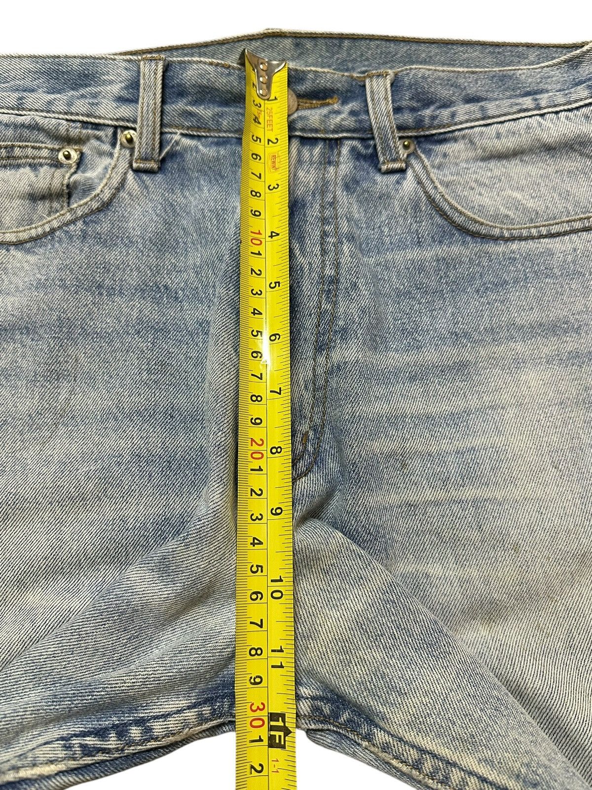 Japanese Brand Vintage Japanese Brand Blue Faded Wash Style Loose Jeans Size US 31 - 15 Thumbnail