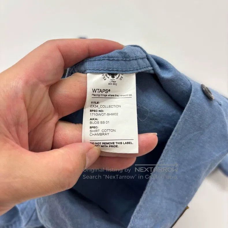 Wtaps Wtaps Blue long sleeves Size US S / EU 44-46 / 1 - 4 Thumbnail