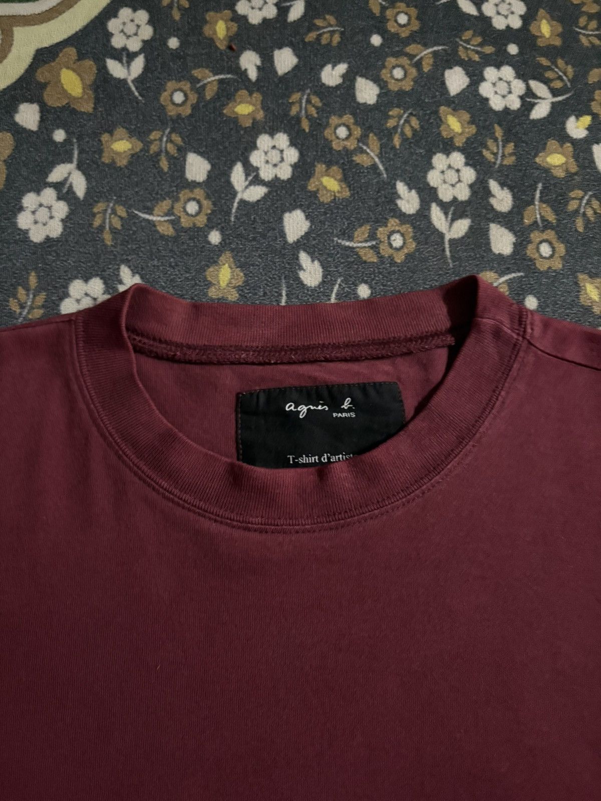 agnes b. 🔥RARE🔥🔥agnes b. SANG NEUF Maroon Color Long Sleeve T-Shirt Size US M / EU 48-50 / 2 - 6 Thumbnail
