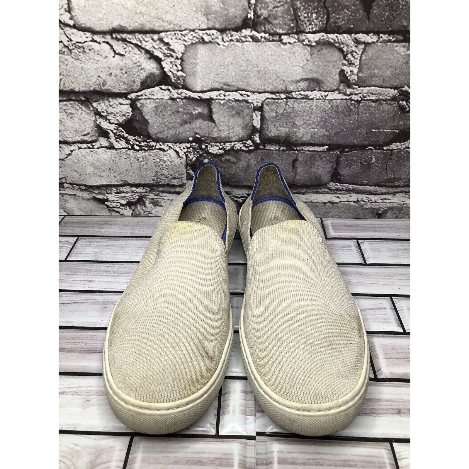 Other Rothy’s The Sneaker Ivory Knit Fabric Casual Comfort Shoes W Size US 8 / IT 38 - 15 Thumbnail
