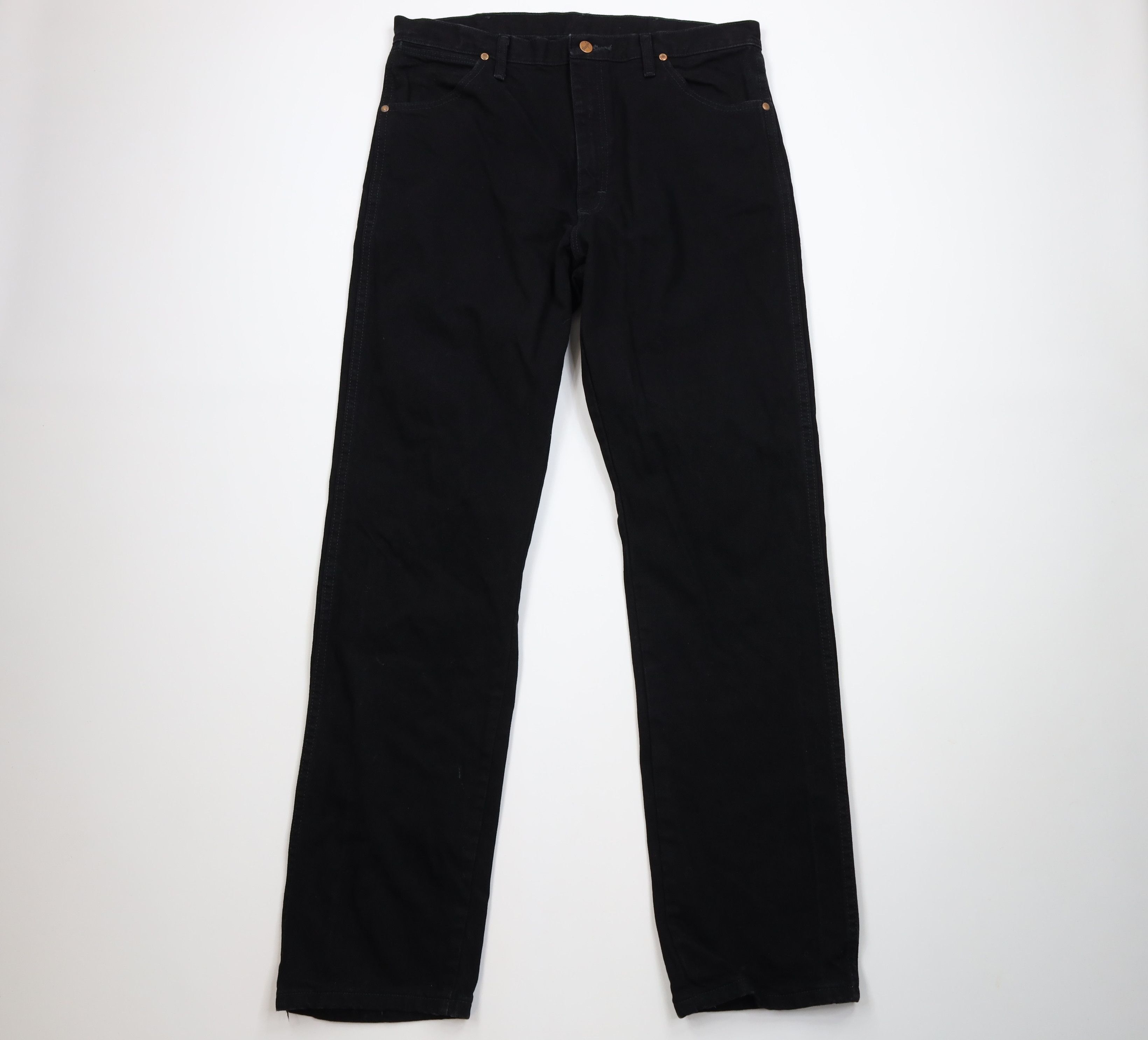 Wrangler Vintage Wrangler Western Bootcut Denim Jeans Black Cotton Size US 36 / EU 52 - 1 Thumbnail