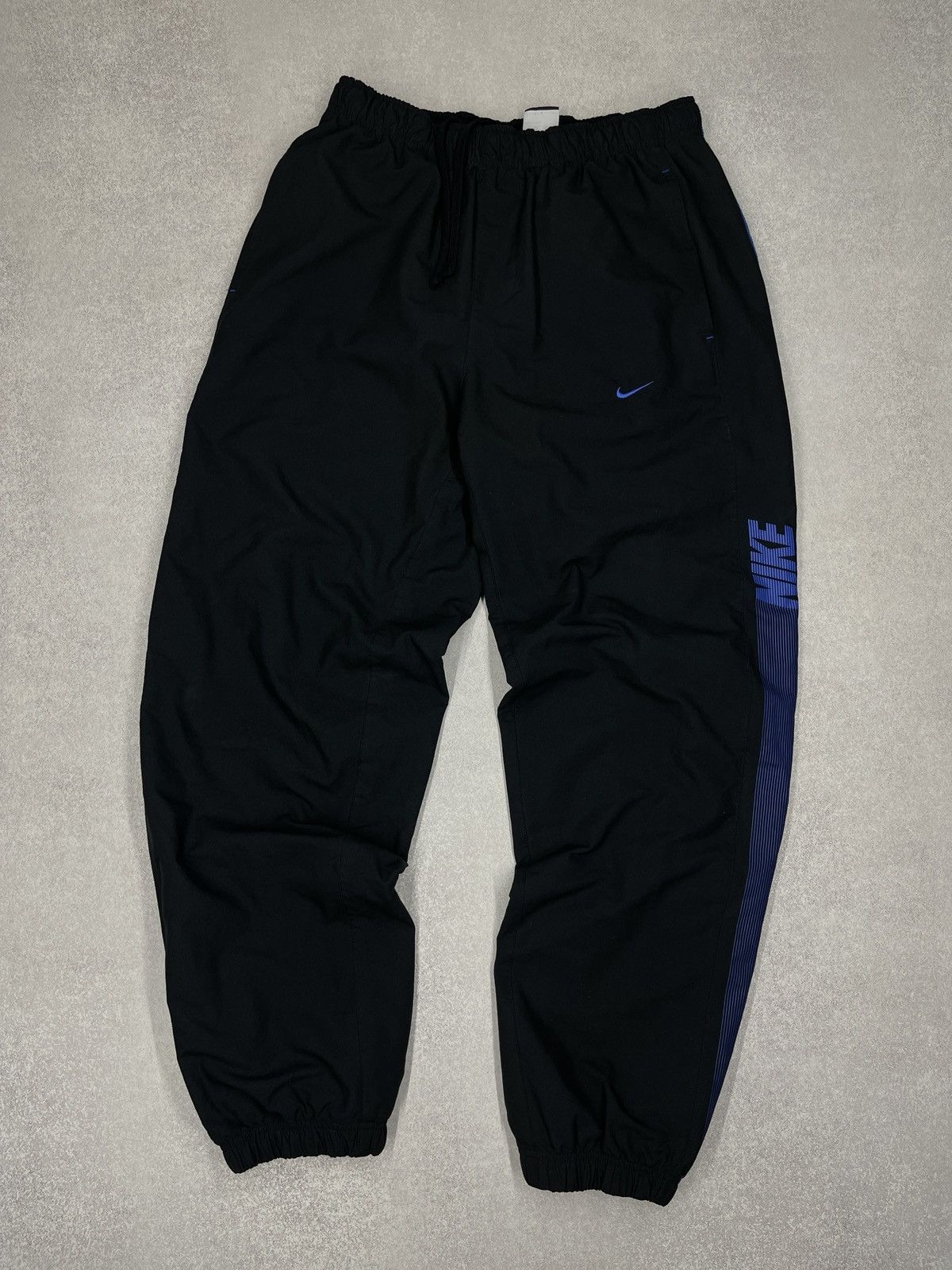 Nike Vintage Nike Nylon Sweatpants Black Double Big Logo Drill Size US 32 / EU 48 - 3 Thumbnail