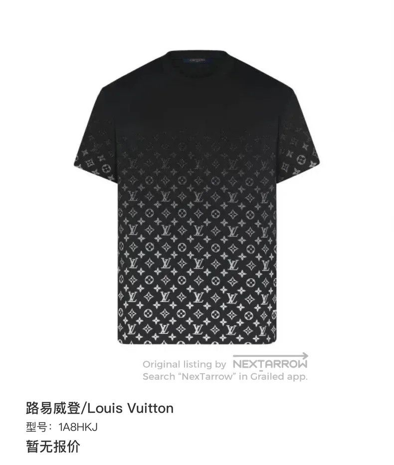 Louis Vuitton Louis Vuitton Black full print dark grain gradient logo sh Size US M / EU 48-50 / 2 - 7 Thumbnail