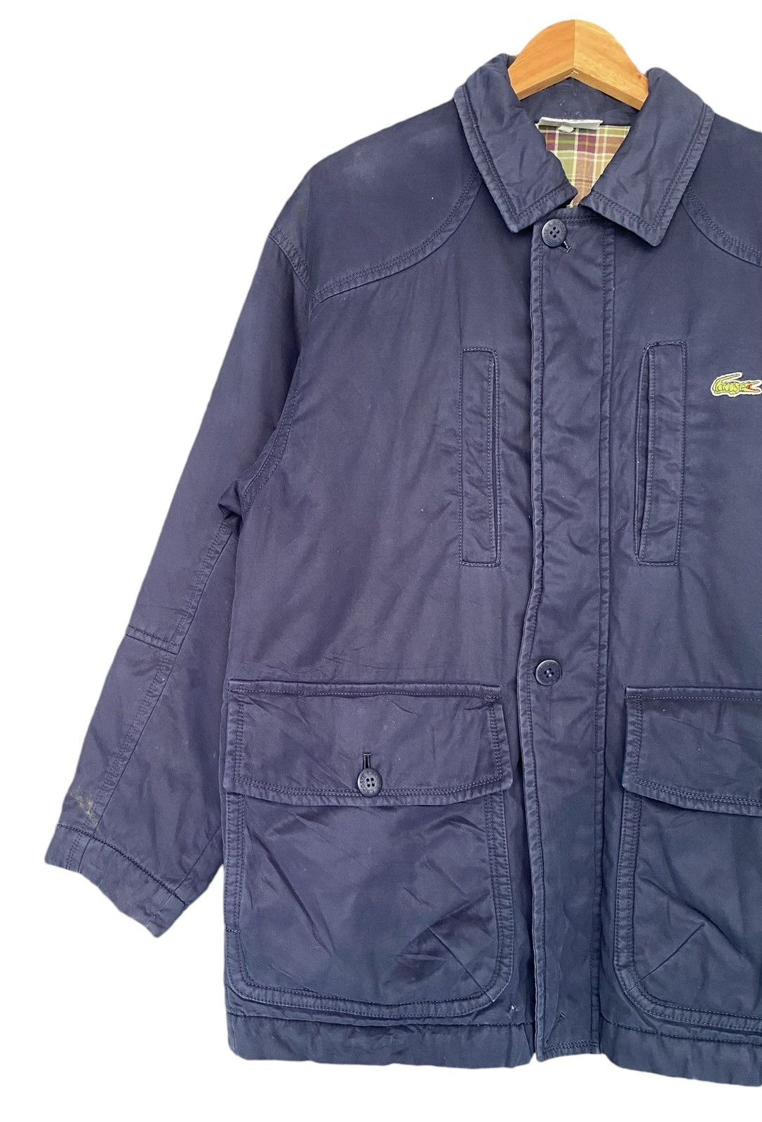 Lacoste Dark Blue LACOSTE Double Lining Jacket Size US L / EU 52-54 / 3 - 3 Thumbnail