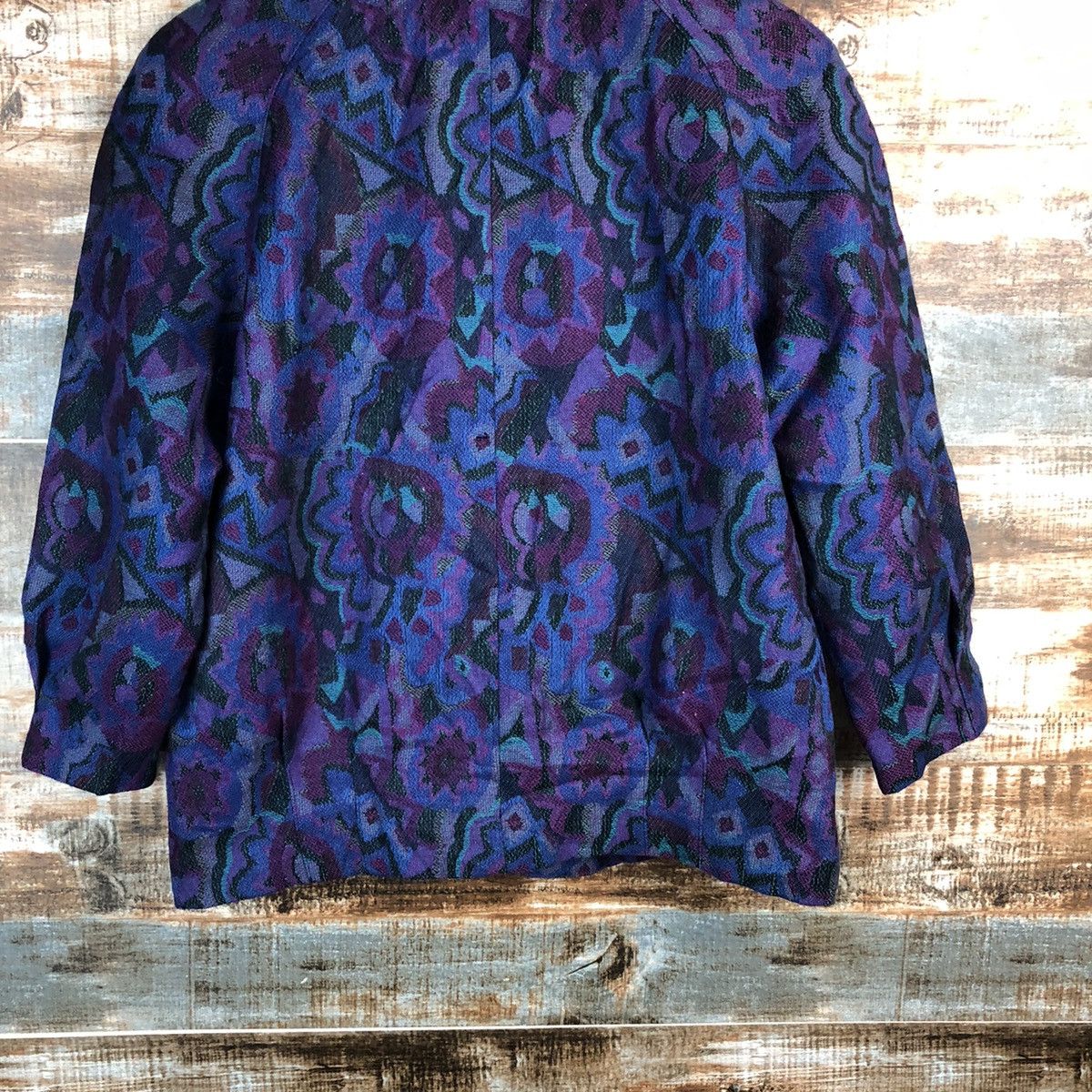 Japanese Brand × Vintage Japanese Brand vintage art Purple Blazzer #A2327 Size M / US 6-8 / IT 42-44 - 15 Thumbnail
