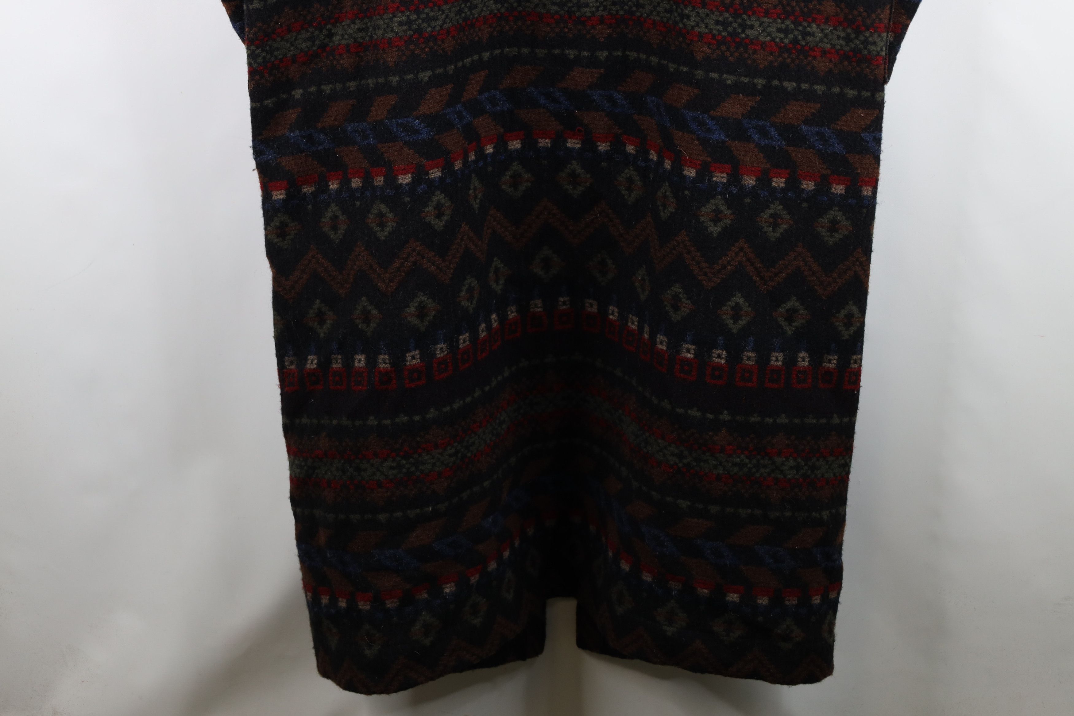 Vintage Vintage 90s Streetwear Southwestern Hooded Long Jacket USA Size L / US 10 / IT 46 - 15 Thumbnail